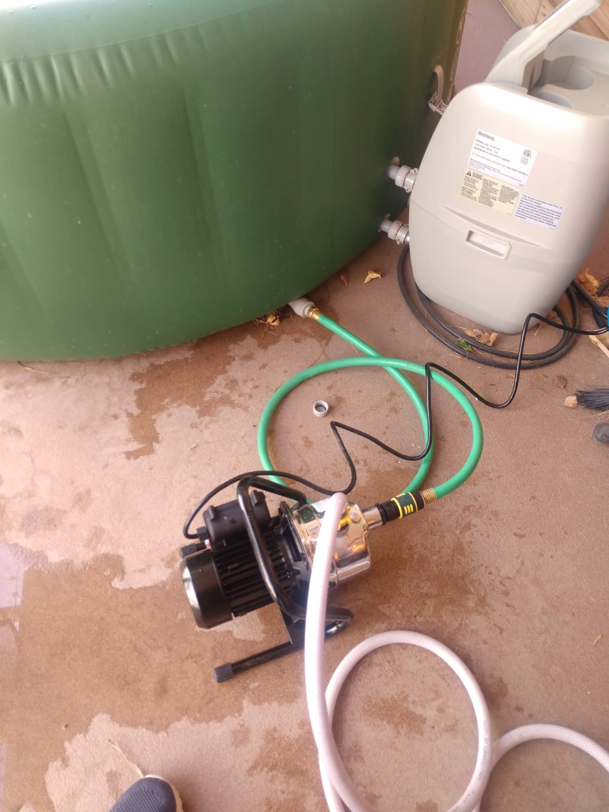 VEVOR 1.1 HP Portable Shallow Well Pump, 978 GPH Garden Jet Pump, 115V, 131 ft Height, Stainless Steel Sprinkler Booster Pumps for Garden Lawn Irrigation system, Lake Fountain, Water Transfer customer photo 1