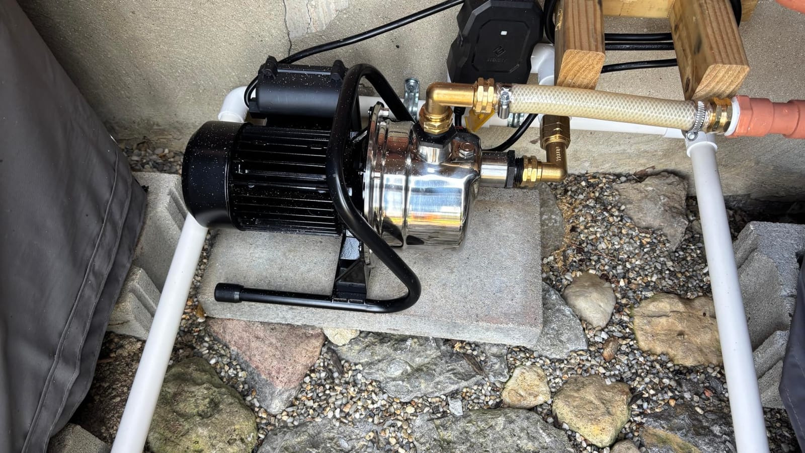 VEVOR 1.1 HP Portable Shallow Well Pump, 978 GPH Garden Jet Pump, 115V, 131 ft Height, Stainless Steel Sprinkler Booster Pumps for Garden Lawn Irrigation system, Lake Fountain, Water Transfer customer photo 2