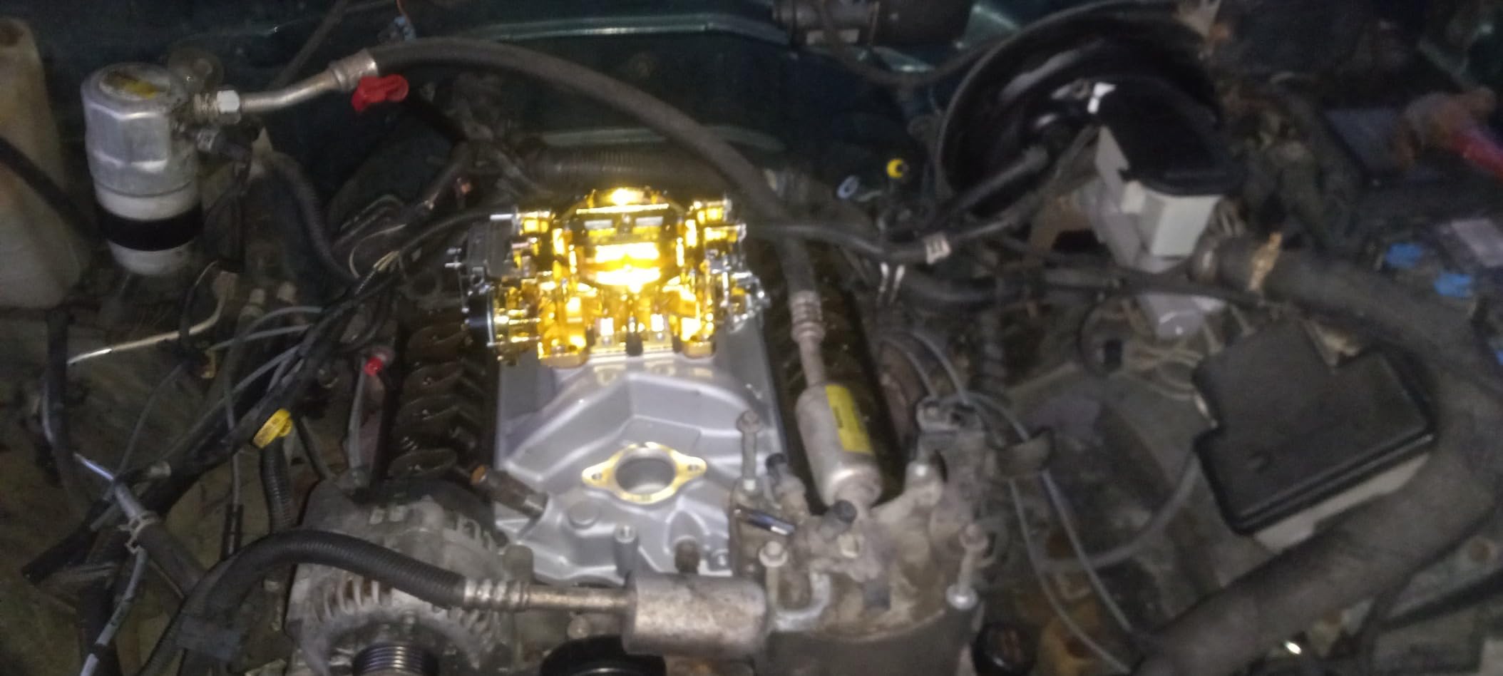 Intake Manifold Aluminum Dual Plane Compatible with 1967-2003 Small Block Chrysler Mopar 318 340 360 customer photo 2