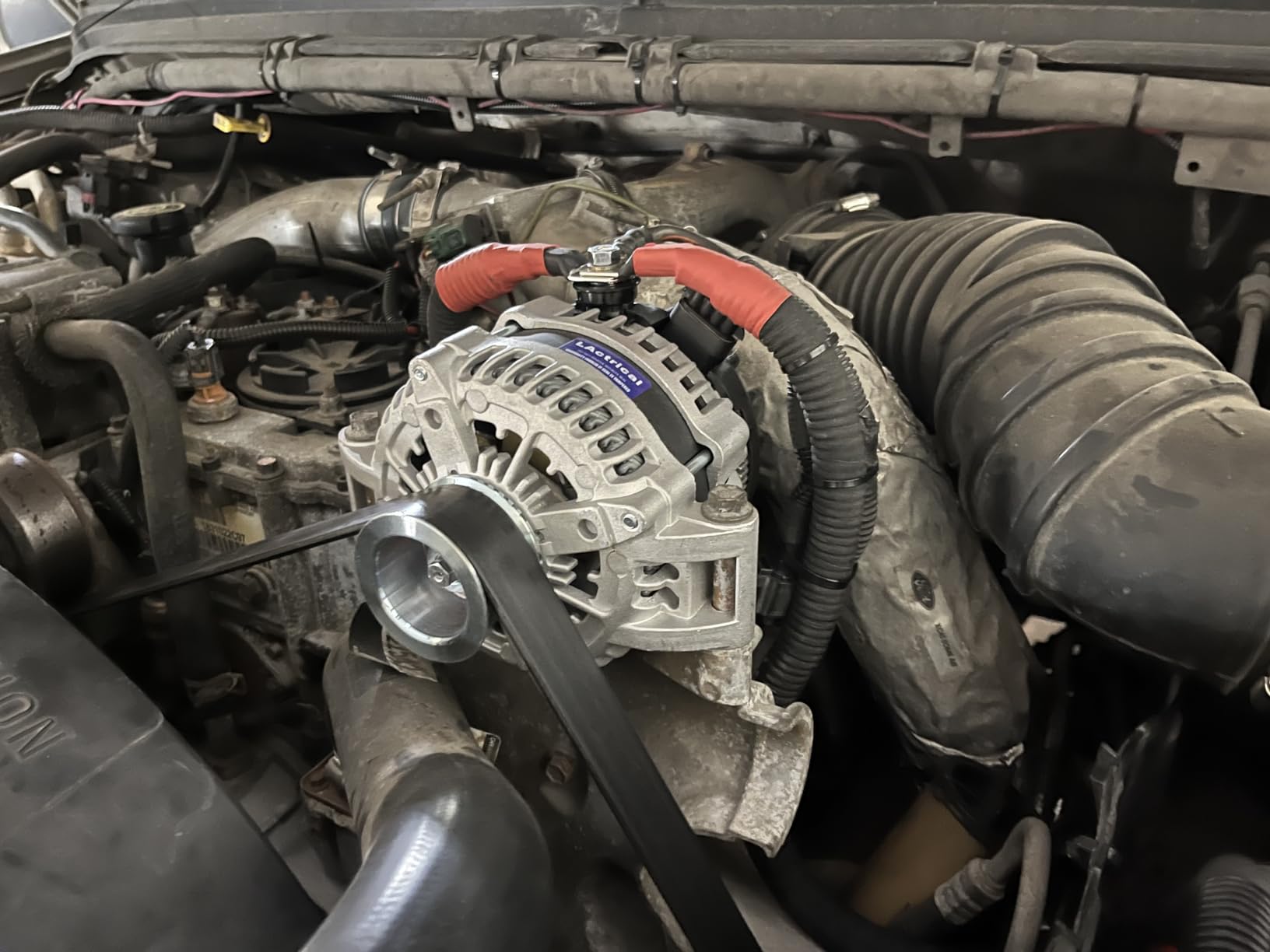 High Output 350 Amp Alternator custom made 6 Phase Hairpin compatible with Ford F250 F350 F450 F550 F powerstroke Pickup Truck 7.3L Diesel Dsl 99 1999 00 2000 01 2001 02 2002 03 2003 350A customer photo 1
