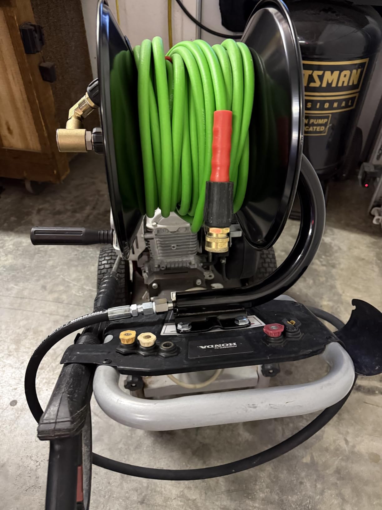 M MINGLE Pressure Washer Hose Reel 100ft x 3/8