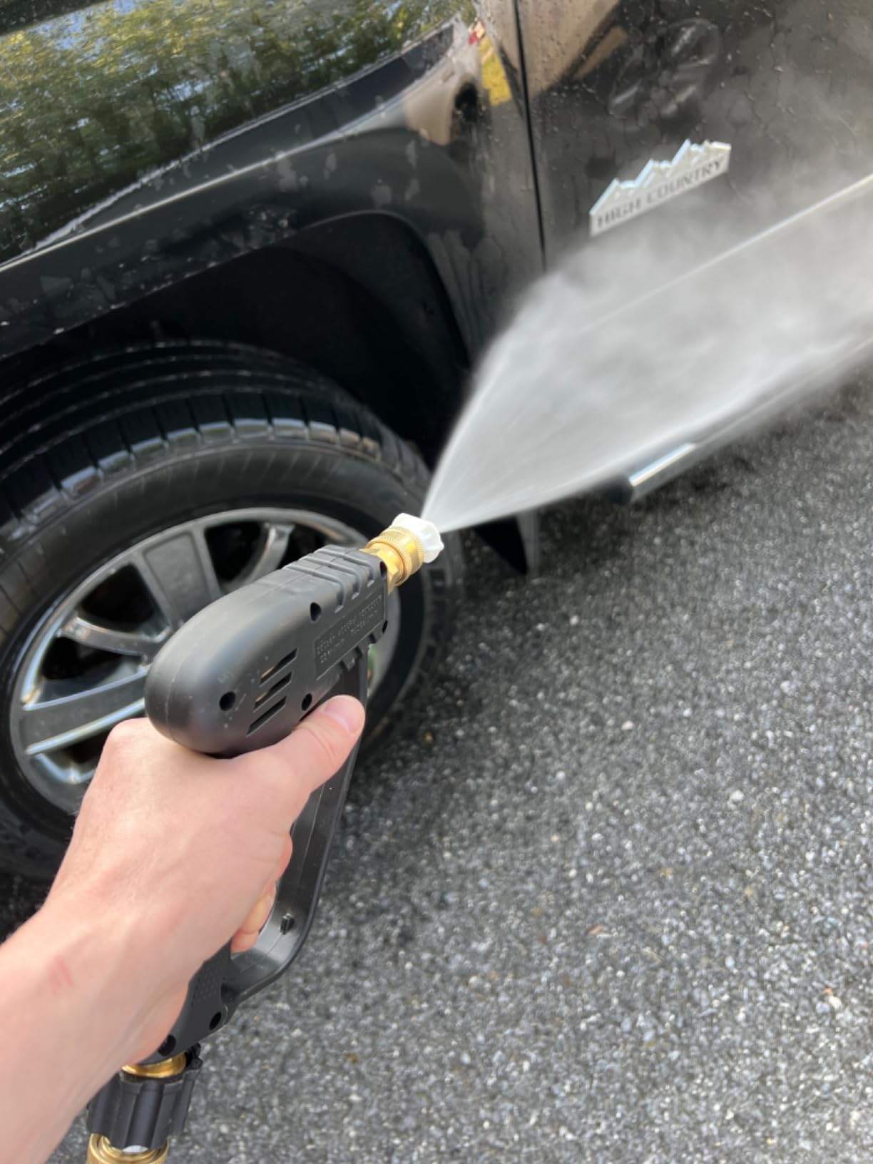 Pressure Washer Tips, Universal Pressure Washer Nozzle Tips (5 Pack), Power Washer Nozzle Tips for 1/4'' Quick Connect, 4500 PSI Multiple Degrees Pressure Washer Spray Nozzle (0、15、25、40、65) 3.0 GPM customer photo 2