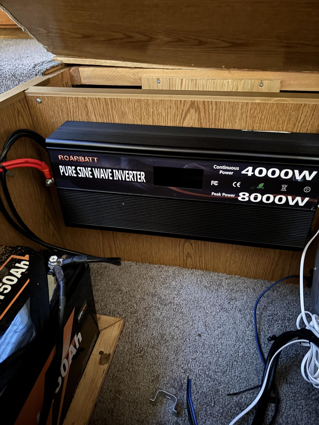 4000W Pure Sine Wave Power Inverter 12V DC to 120V AC, 8000W Peak for RV customer photo 1
