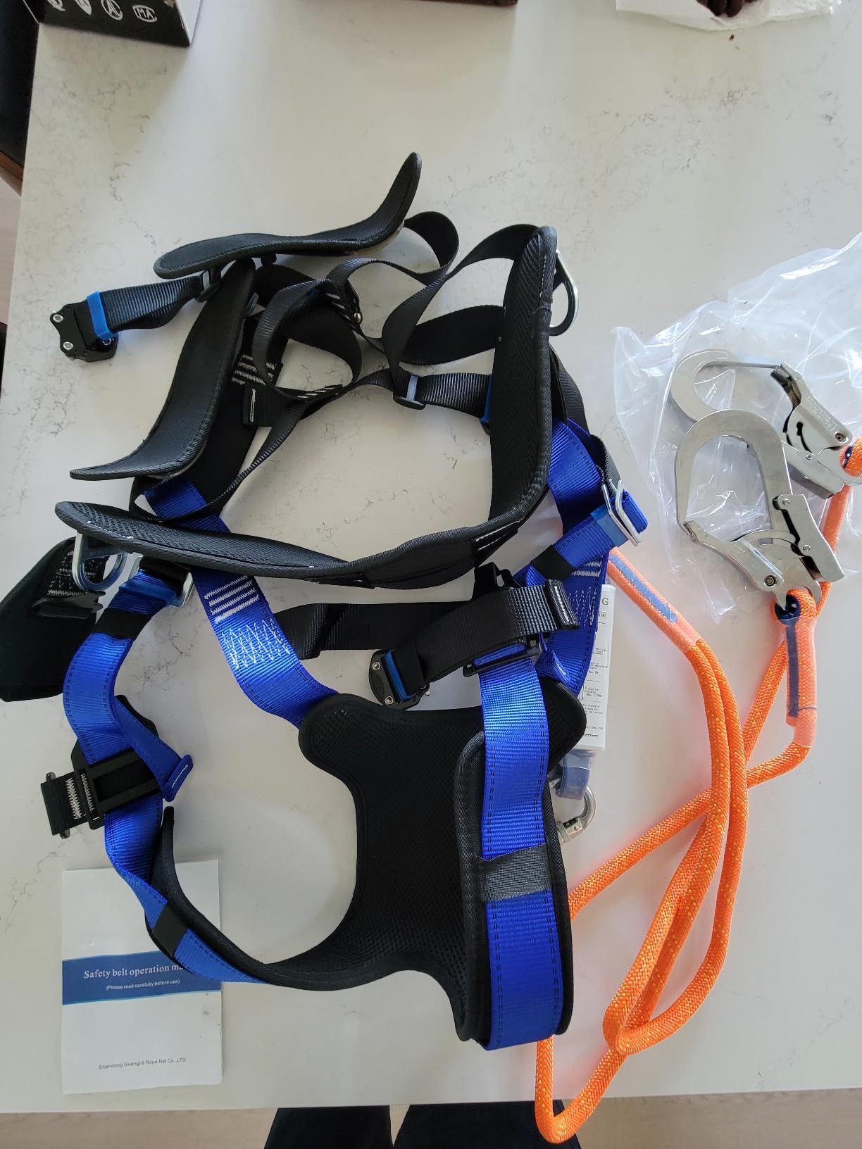 DIJJIG Safety Harness Fall Protection Kit with Shock Absorbing Lanyard customer photo 2