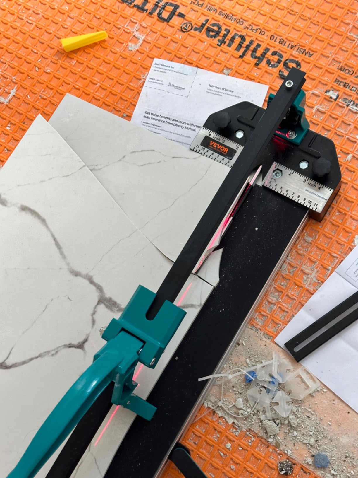 VEVOR Manual Tile Cutter, 48 in Porcelain Ceramic Tile Cutting Machine customer photo 2