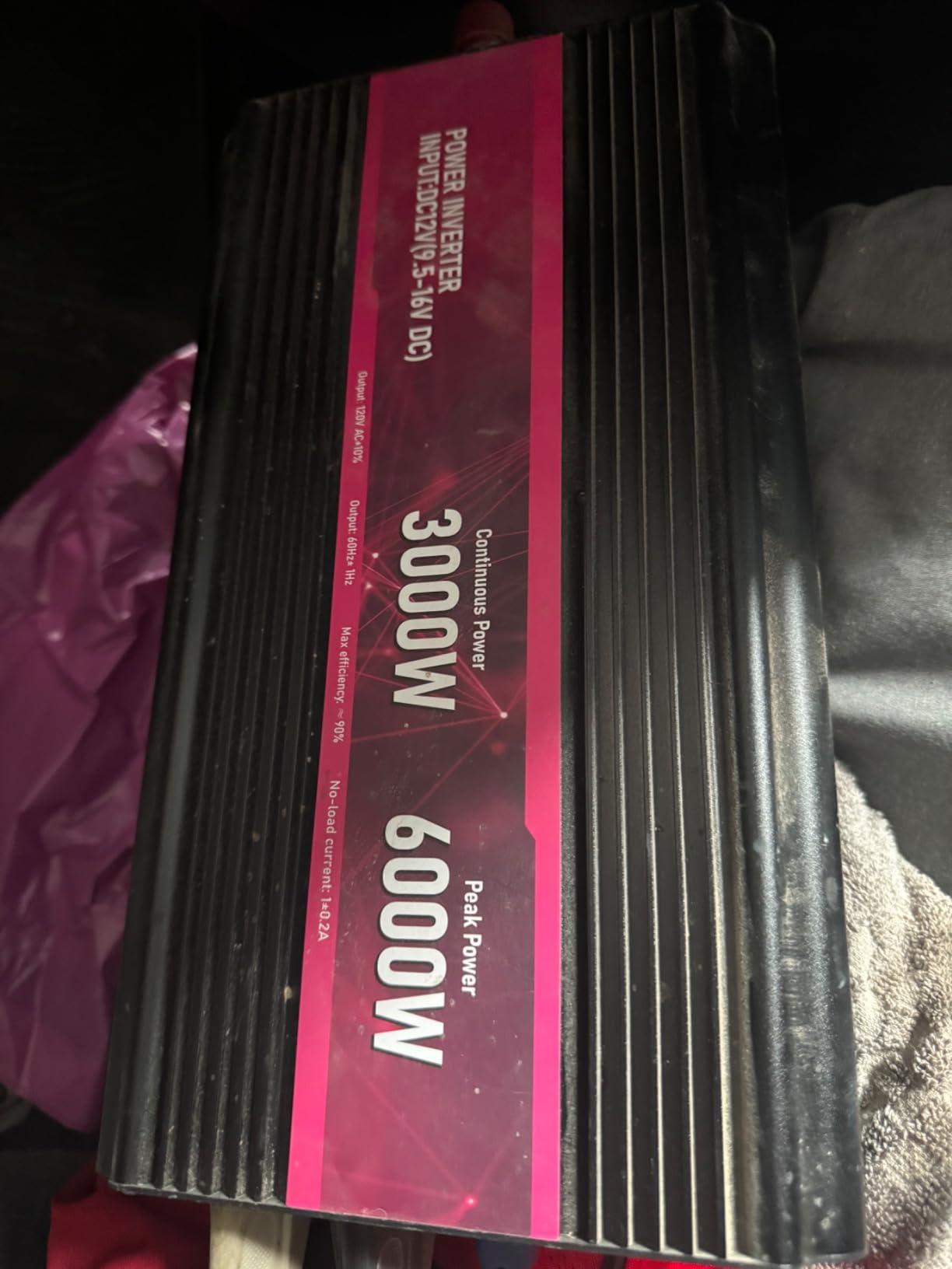 3000W Power Inverter 12V DC to 110V/120V AC, 6000W Peak Car Inverter for RV customer photo 1