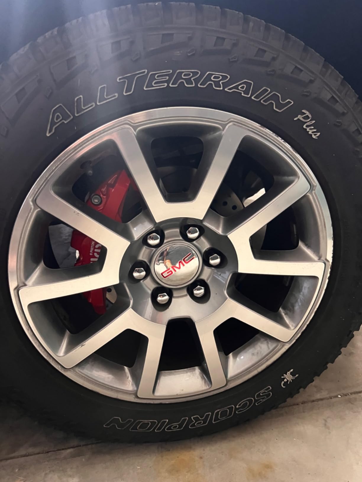 Wilwood 140-16804-DR AERO6-DM Front Big Brake Kit with Red Calipers and Drilled Rotors for 2007-2018 Silverado 1500 Sierra 1500 Tahoe Escalade Yukon Suburban Yukon XL Avalanche customer photo 1