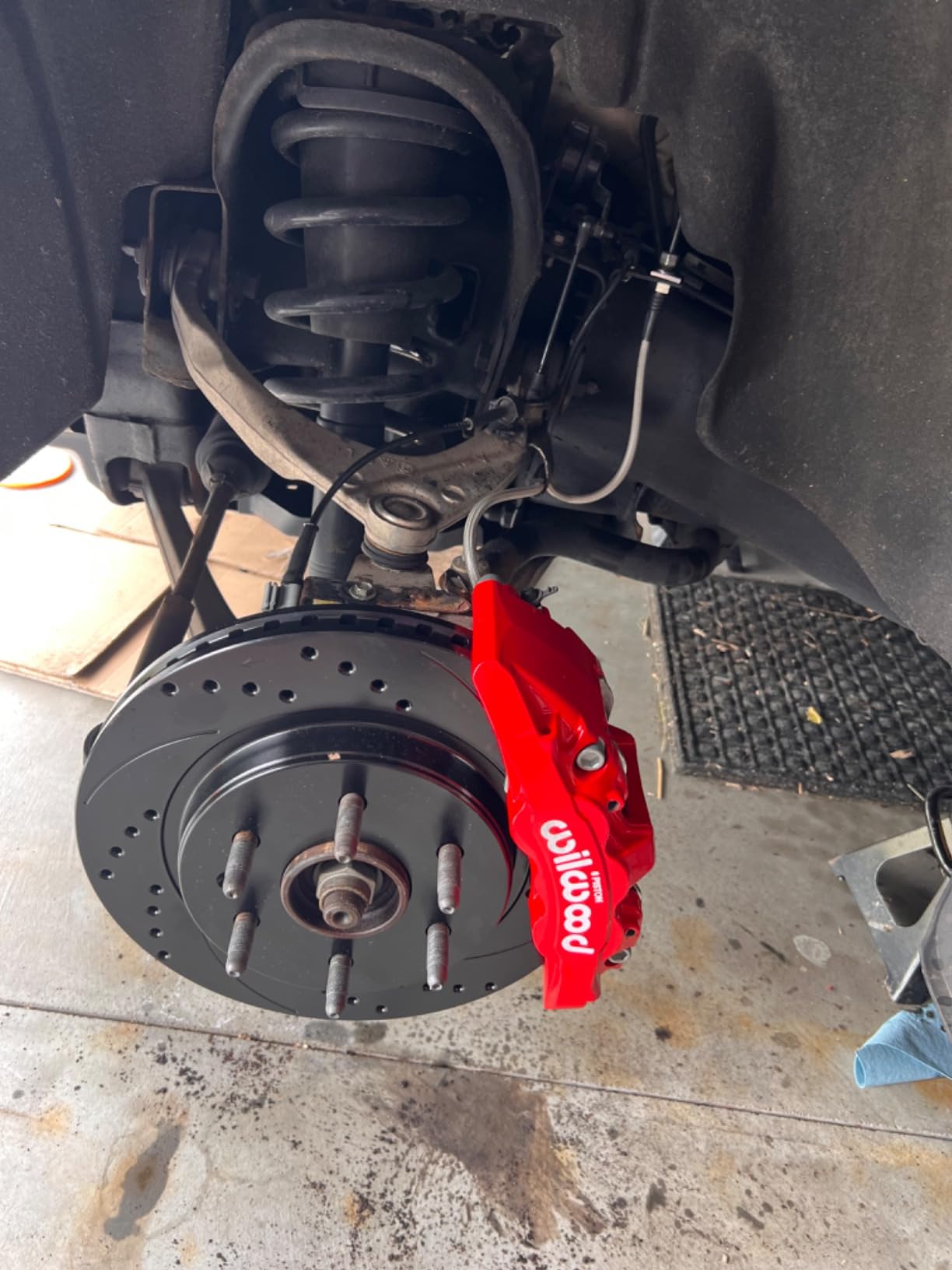Wilwood 140-16804-DR AERO6-DM Front Big Brake Kit with Red Calipers and Drilled Rotors for 2007-2018 Silverado 1500 Sierra 1500 Tahoe Escalade Yukon Suburban Yukon XL Avalanche customer photo 2