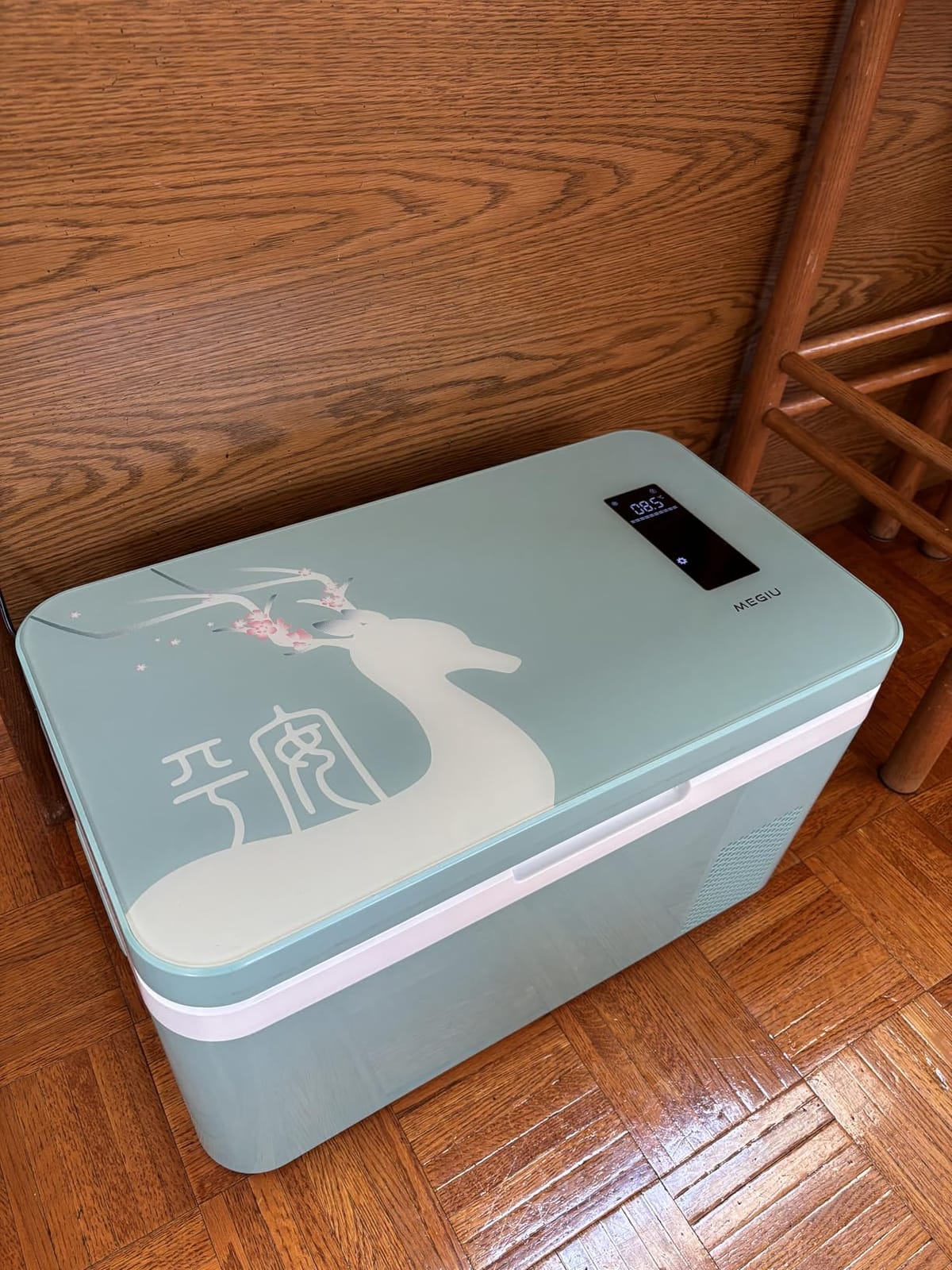 Megiu 12 Volt Car Refrigerator Dual Zone 25 Quart Portable Freezer 12V Fridge Compressor Cooler 12V/24V DC 110～240 Volt AC for Truck Van RV SUV and Home Use -18℃~+15℃ (Glass Door) customer photo 2