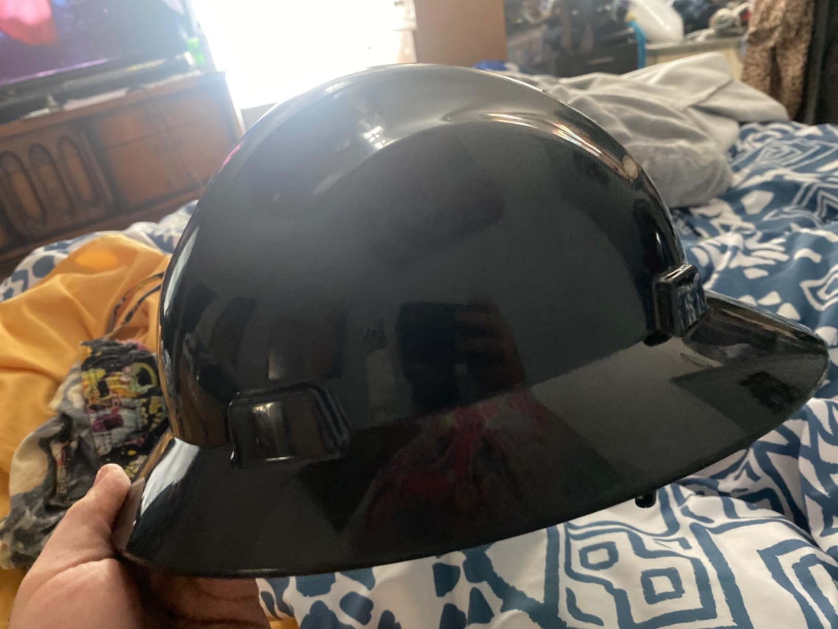 PACIFIC PPE Full Brim Hard Hat, OSHA Construction Safety Helmet Certified to ANSI Z89, 4 Point Adjustable Ratchet Suspension, Class E, G & C, White customer photo 2