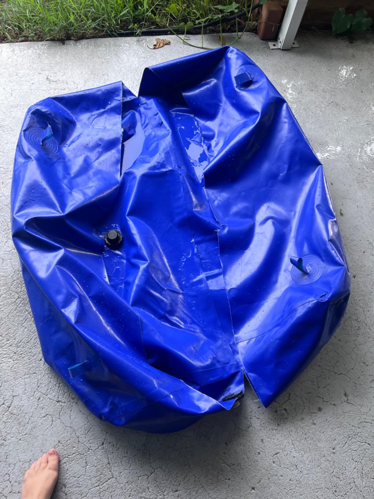 110L/29 Gallon Water Bladder Tank, Portable Water Storage Bladder, Blue customer photo 1