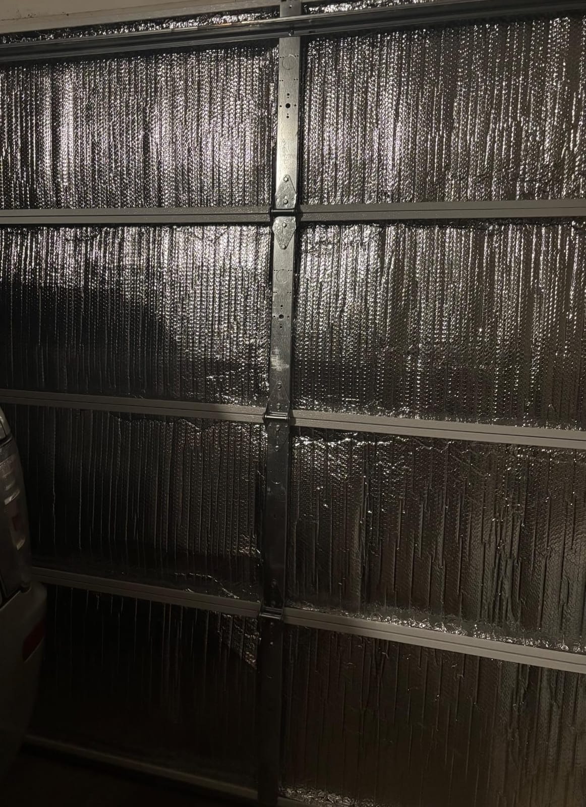 Garage Door Insulation Kit 16P Double Bubble Window Heat Insulation Panels, 6MM 16x8FT Reflective Aluminum Foil Summer/Winter Barrier Sheets with 120 Adhesive Tapes for Garage Attic Wall(24x48) customer photo 2