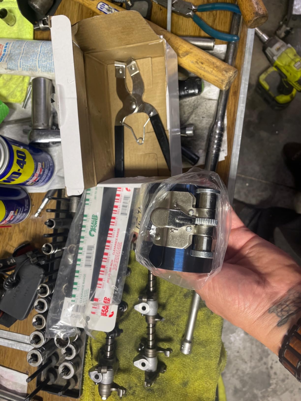 Moker Piston Ring Compressor Tool Kit 2-1/8 to 7 Inch 53mm-175mm with Plier customer photo 2