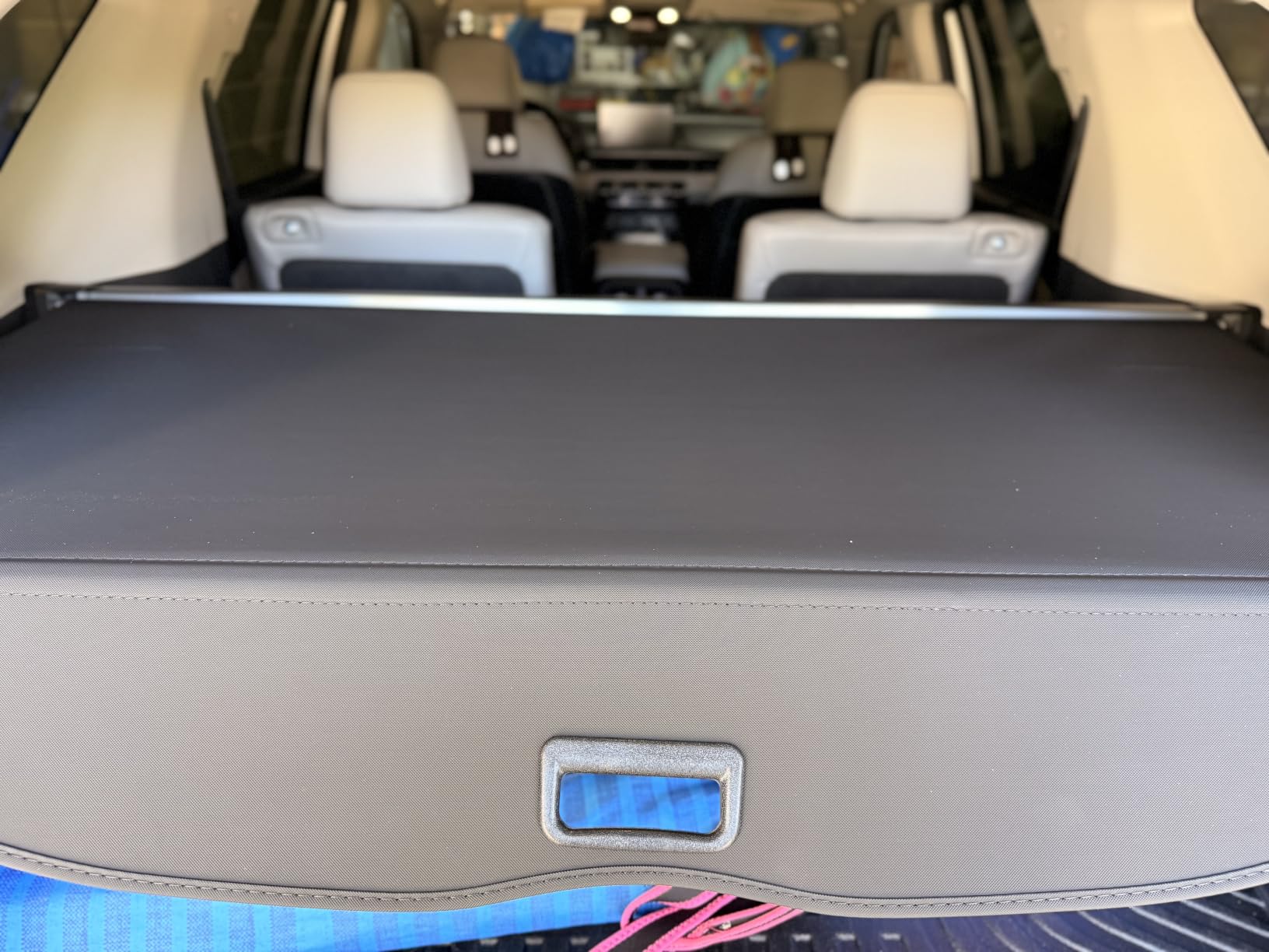 Powerty Cargo Cover for 2023-2025 Honda Pilot Accessories, Canvas customer photo 1