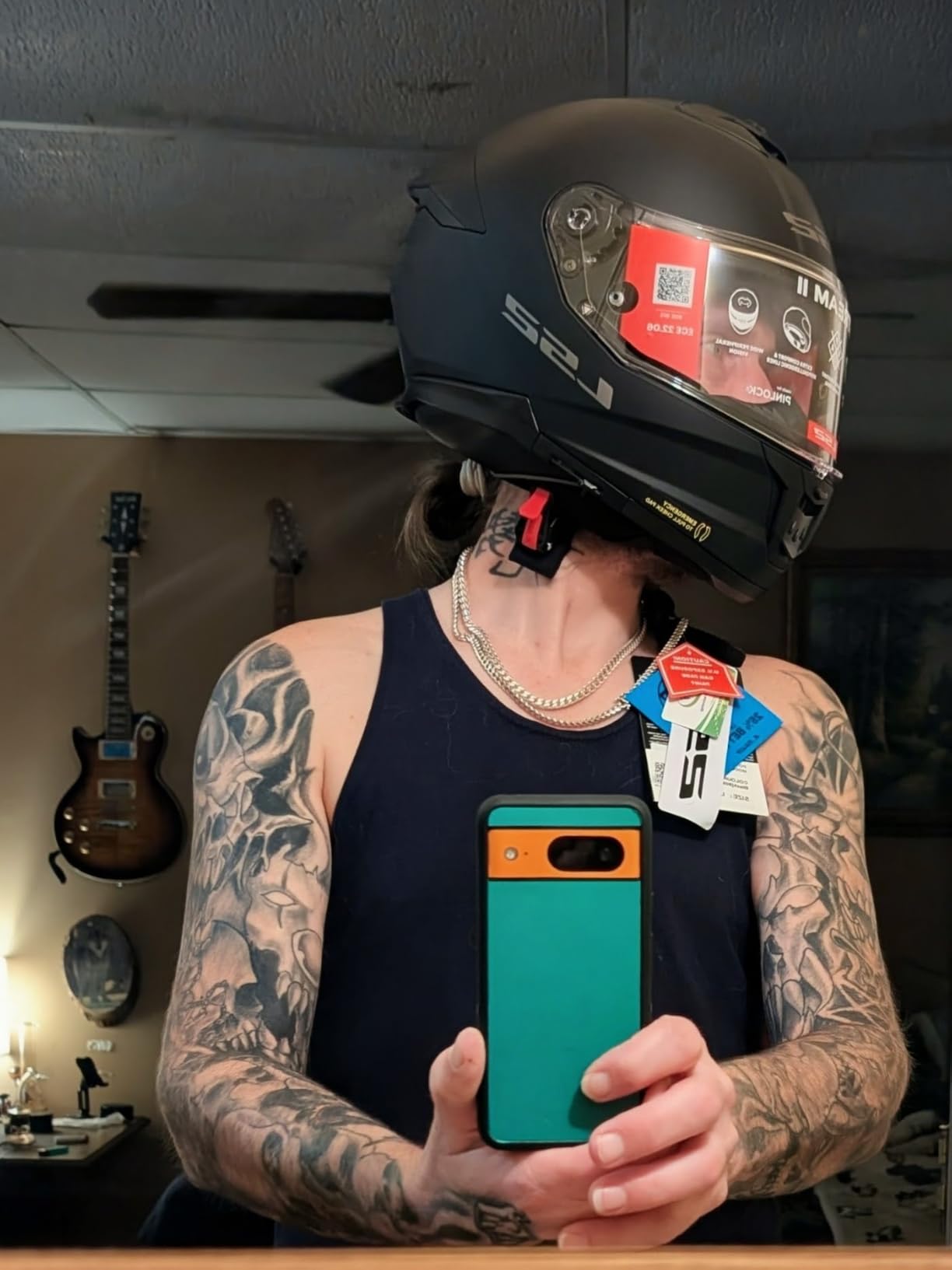 LS2 Helmets Stream II Full Face Motorcycle Helmet W/ SunShield customer photo 2