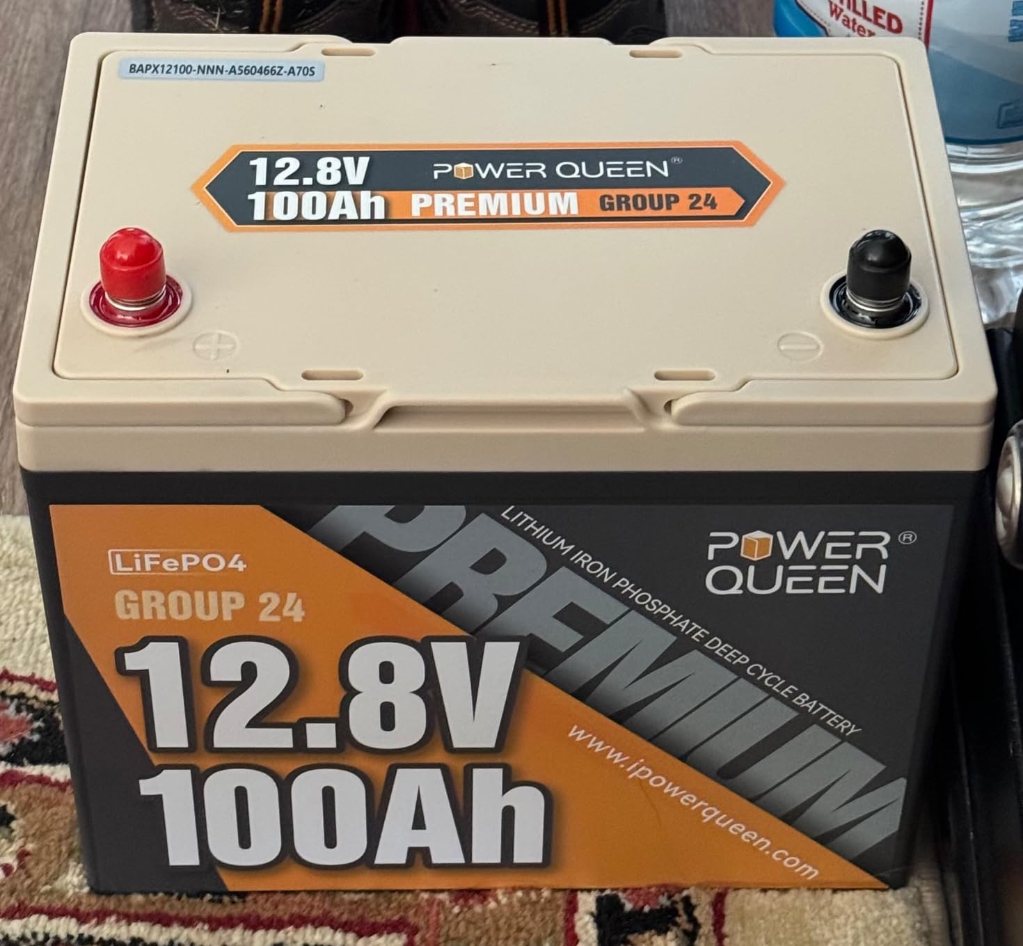 power queen 12V 100Ah LiFePO4 Battery, Group 24 RV Lithium Battery customer photo 2