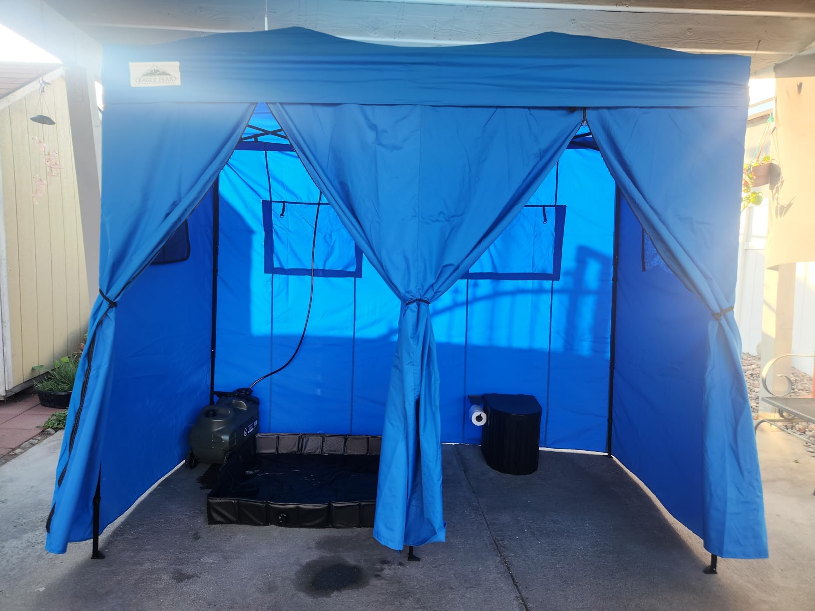 Portable Toilet, Upgraded 15'' toilet With Removable Paper Holder, Camping Toilet With A Load Capacity Of 450 Lbs, Portable Potty for Camping, Hiking, Road Trip, Car, RV, Tent, Beach, Truck Drivers customer photo 2