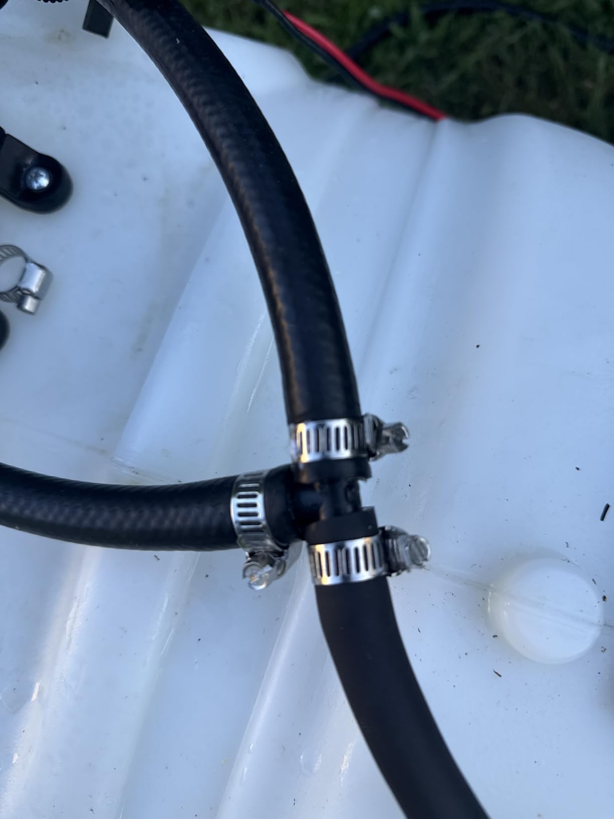 25 Gallon Pull-Behind Trailer Broadcast Sprayer - 1.1GPM, 7' Swath customer photo 1