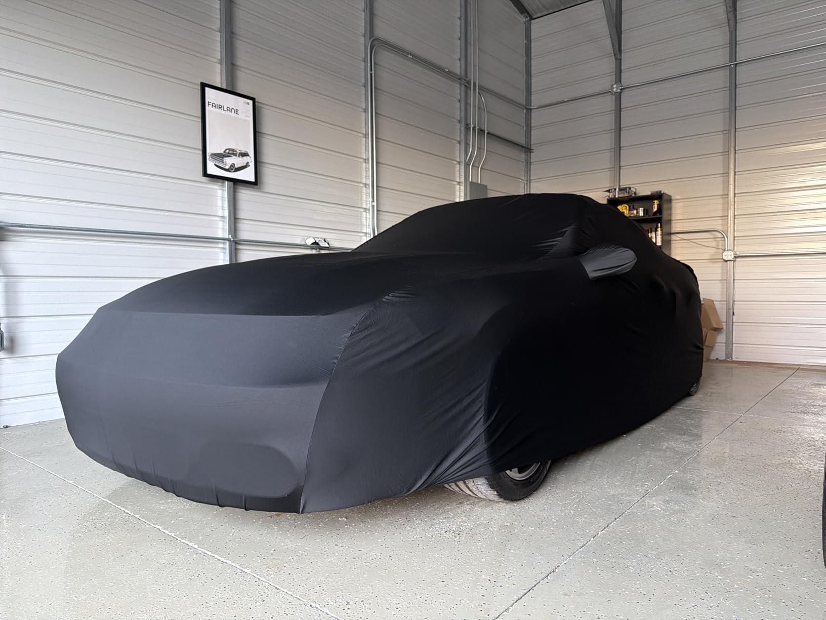 Indoor Car Cover Custom Fit for 1994-2026 Ford Mustang Luxurious Soft Stretch Satin Car Cover Breathable Dust-Proof for Underground Garage, Car Show customer photo 1