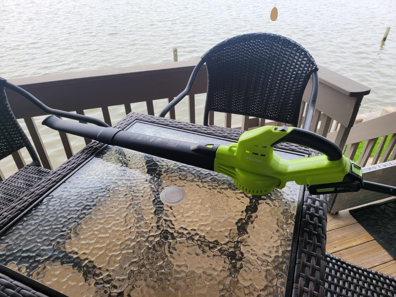 Leaf Blower Cordless with 2 Battery and Charger, 130MPH 180CFM High Speed Leaf Blower with 2 Tubes, 20V Electric Leaf Cleaner, Lightweight Handheld Blowers for Lawn Care, Patio, Garden, House, Depot customer photo 2