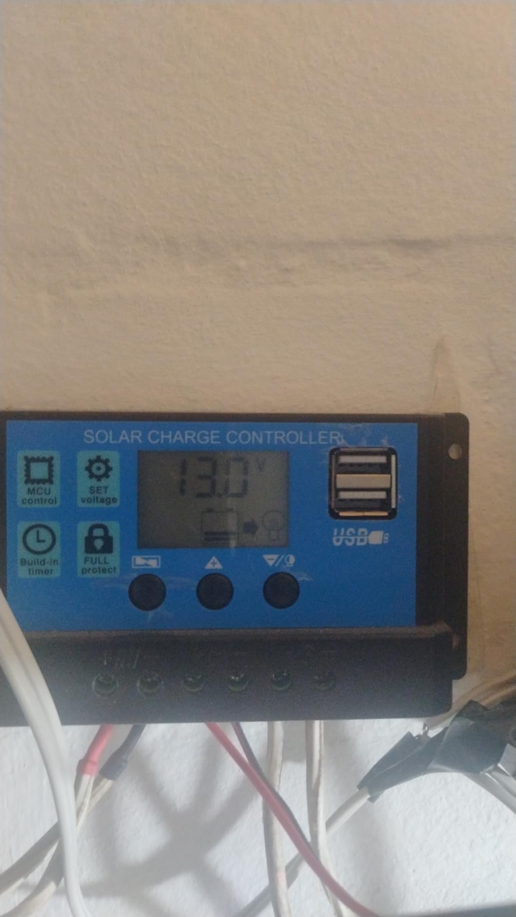 30A PWM Solar Charge Controller, 12V 24V Dual USB Solar Panel Battery Intelligent Regulator with LCD Display, Auto Parameter Adjustable, Timer Setting, Multiple Load Control Modes customer photo 2