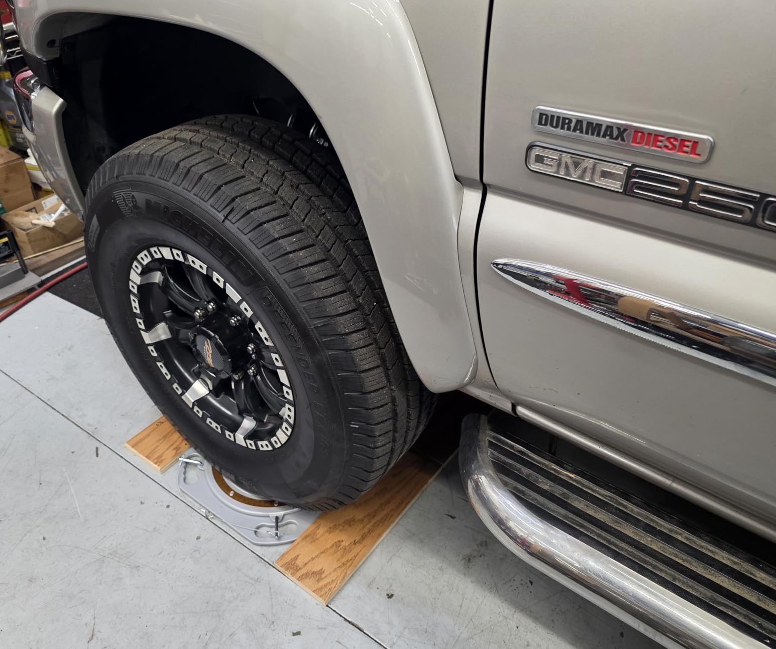 Wheel Alignment Turn Plates 4 Ton Capacity - Low Profile Turnplate System for Home Wheel Alignment Kit customer photo 1
