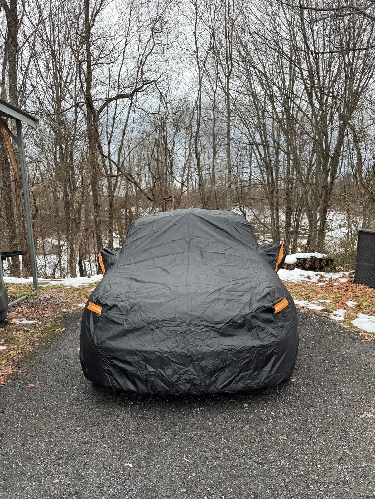 X AUTOHAUX Car Cover for Kia Soul 2009-2025 210D-PU Outdoor Full Car Cover All Weather with Door Zipper for Waterproof Windproof Sun Rain Snow Protection customer photo 1