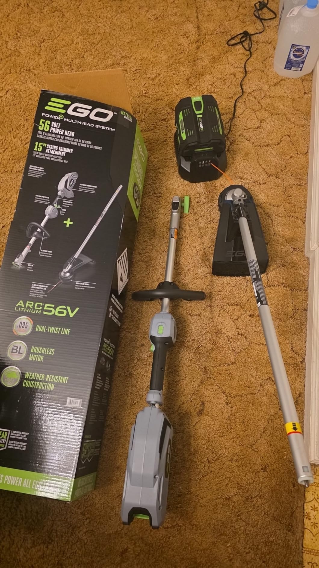 EGO MHC1603 Multi-Head Combo Kit 16-Inch 56-Volt Carbon Fiber String Trimmer with POWERLOAD™ & 8-Inch Carbon Fiber Edger Attachment & 56-Volt Power Head, 4.0Ah Battery and 320W Charger Included customer photo 2