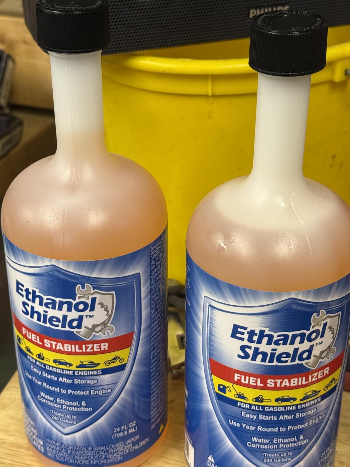 Ethanol Shield Fuel Stabilizer, 24 oz (2 Pack) Keeps Fuel Fresh, Gasoline Treatment Fuel Additive That Protects Fuel System, Gas Stabilizer for Fuel Storage, Antioxidant and Anticorrosive customer photo 1