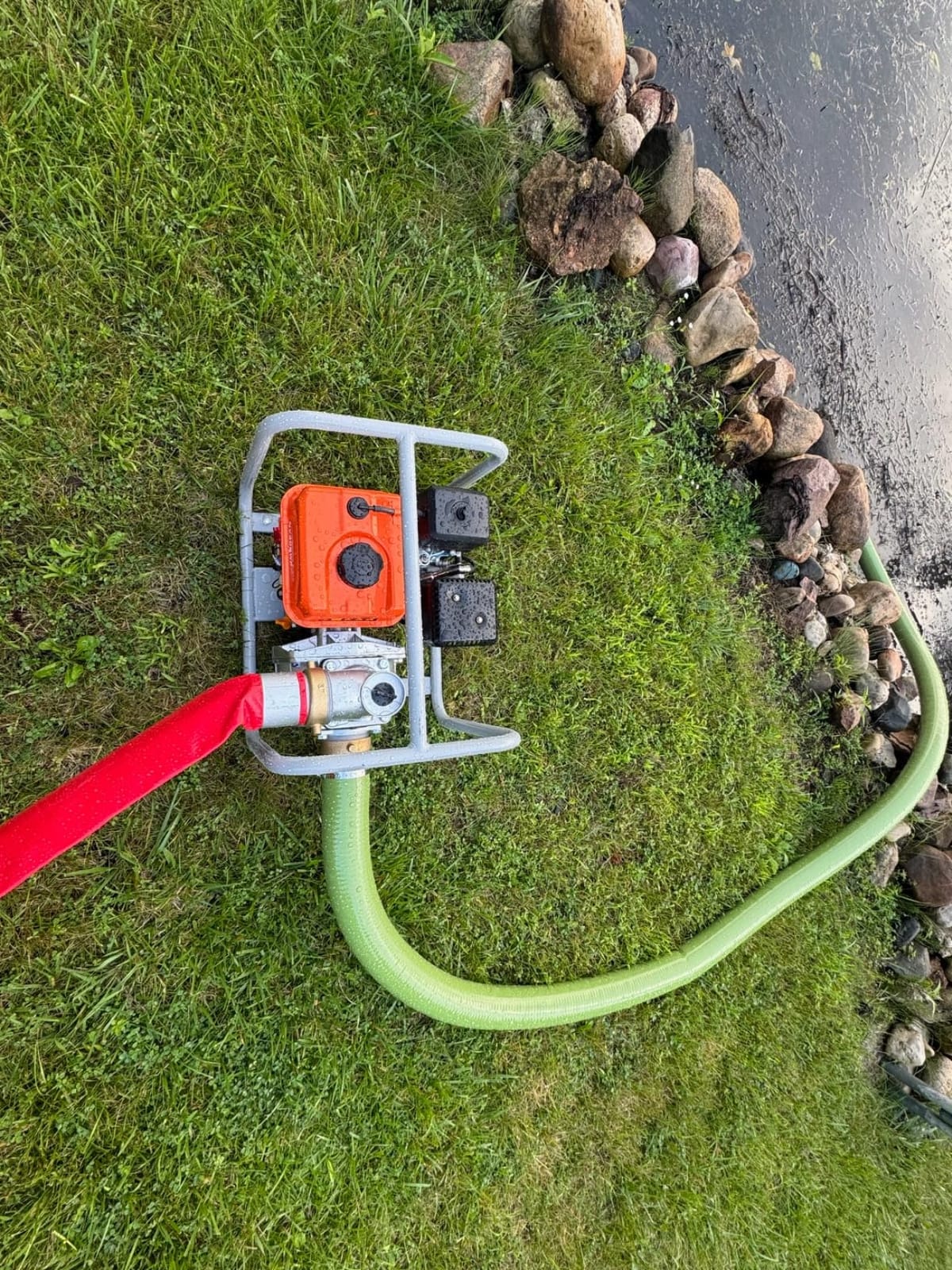 NOVUS Semi Trash Pump 3 Inch, 212cc 4 Cycle Engine, 238 GPM 100ft Lift 23ft Suction, Gas Powered Water Pump for Pond Pool Draining Gardening Irrigation, EPA Certified customer photo 1