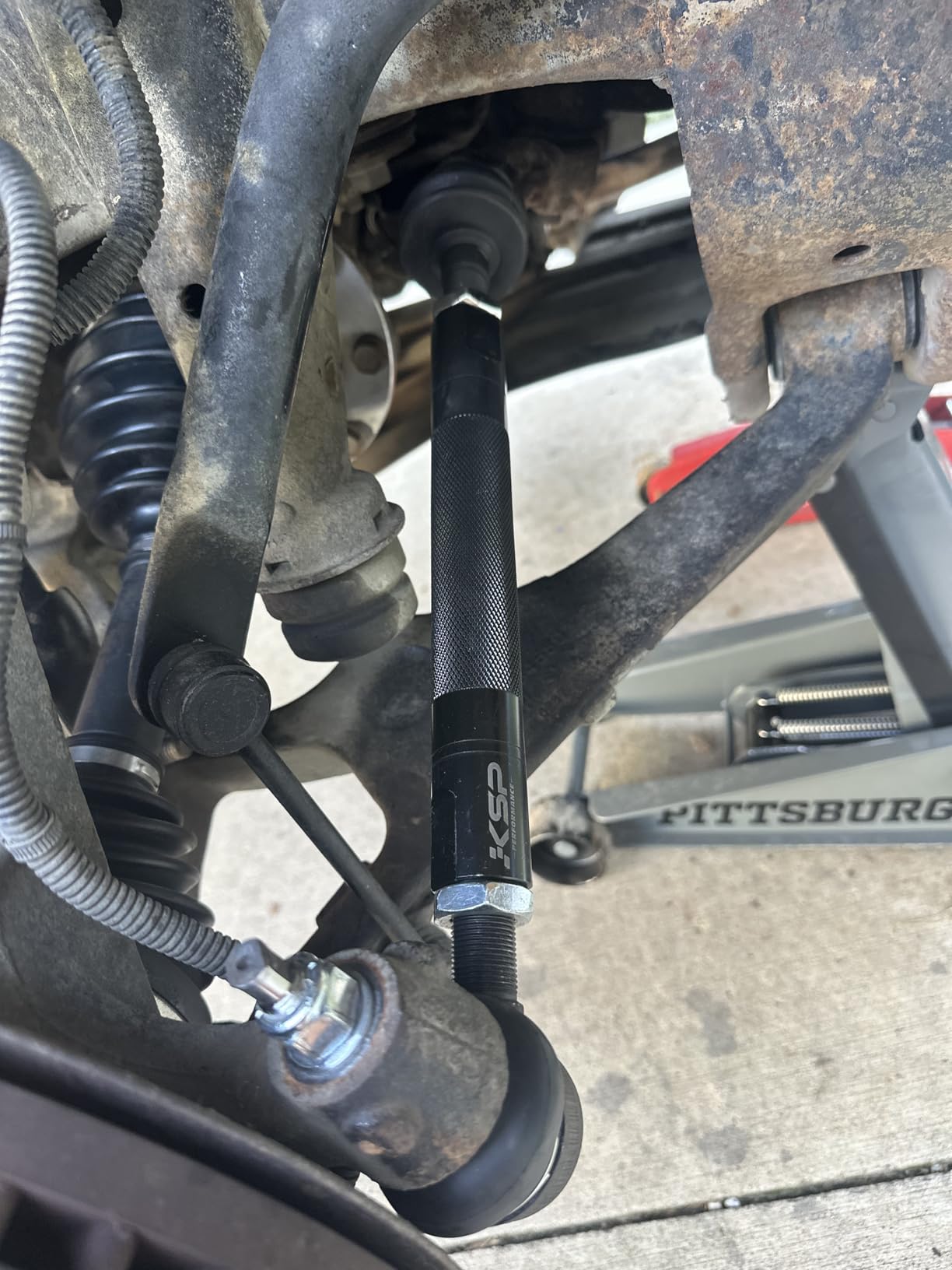 KSP Heavy Duty Tie Rod Ends Kit for Silverado Sierra 2500 3500 2001-2010 4WD, 0-6