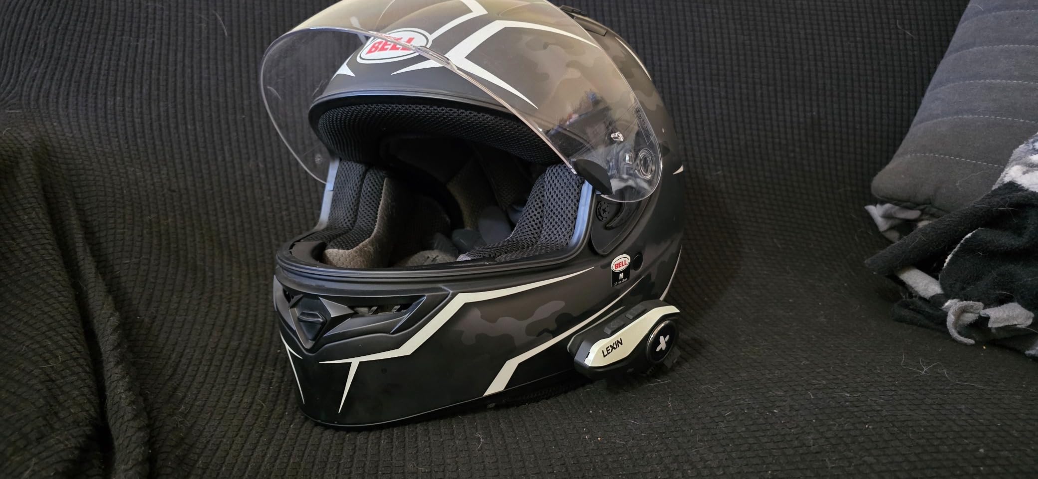LEXIN G1 Motorcycle Bluetooth Headset, 40mm Helmet Speakers, Dual Mics customer photo 2