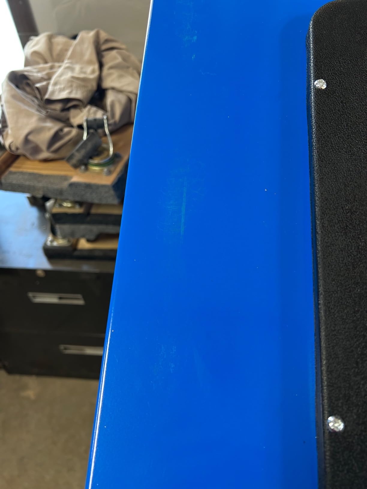 Sandblasting&Sandblaster Cabinet 90 Gallon with Dust Collection Reclaimer System Floor Abrasive Blast Cabinet for Rust Grime Paint Removing customer photo 2