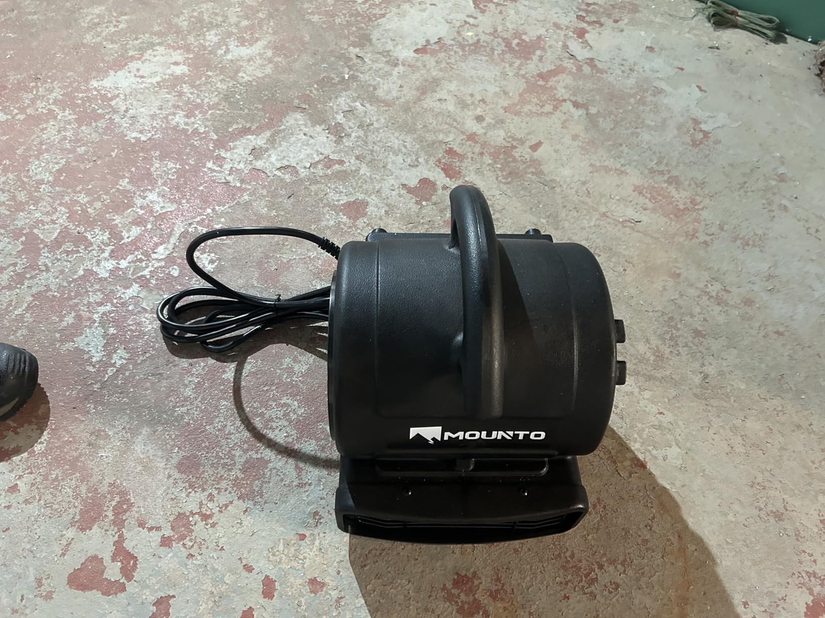 MOUNTO 1/5hp Air Mover 800cfm Blower Fan Carpet Floor Drying Fan - 3-Speed Compact Air Mover w/Dual Outlet, 10ft Power Cord for Drying, Cooling, Air Circulation (Blue) customer photo 2