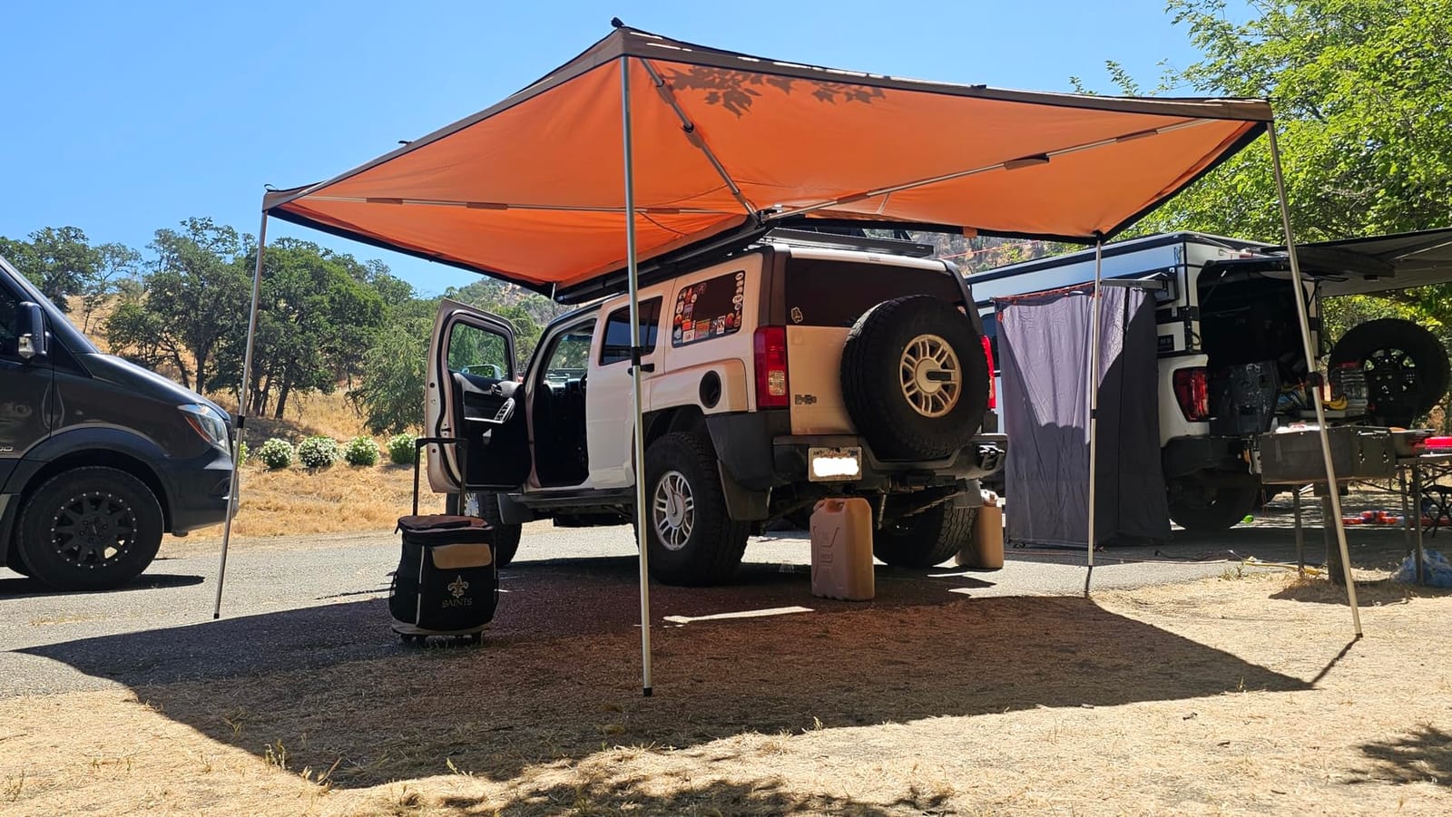VEVOR 270 Degree Awning, 115 sq.ft Driver Side Vehicle Awning, UV50+ Waterproof Car Side Awnings with Carry Bag, All-Weather Overland Awnings Car Shelter for SUV Van Truck Camping customer photo 1