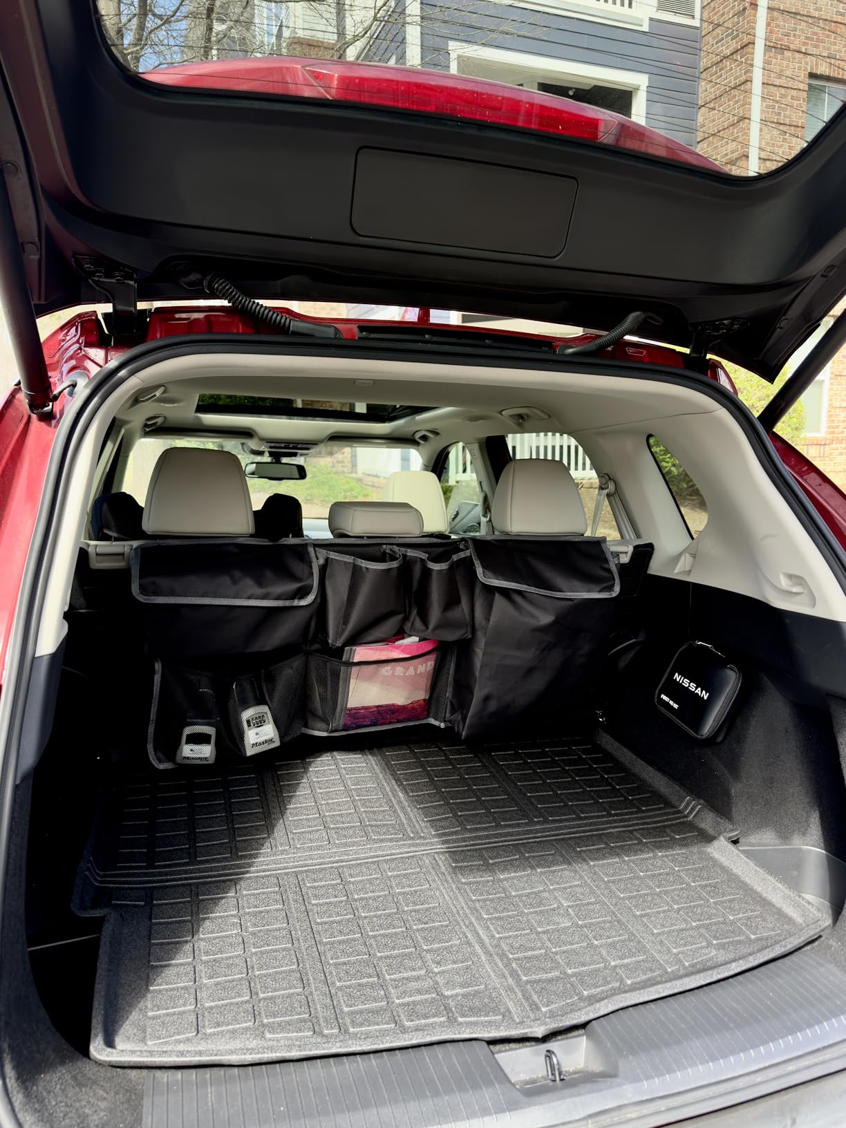 Car Trunk Organizer for Nissan Rogue Pathfinder Kicks Murano Accessories customer photo 2