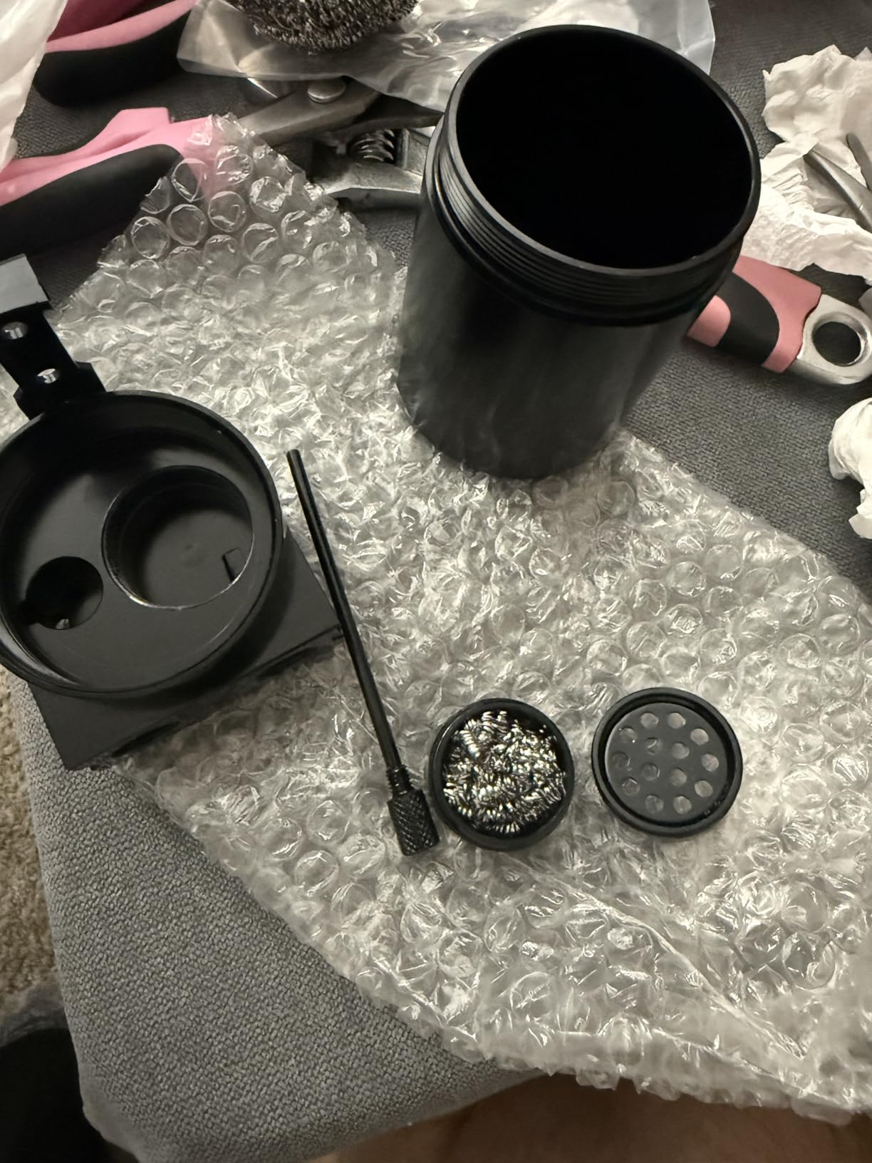 RULLINE 2PCS 350ml Reservoir Tank Oil Catch Can Kit with Bracket 0046 customer photo 1