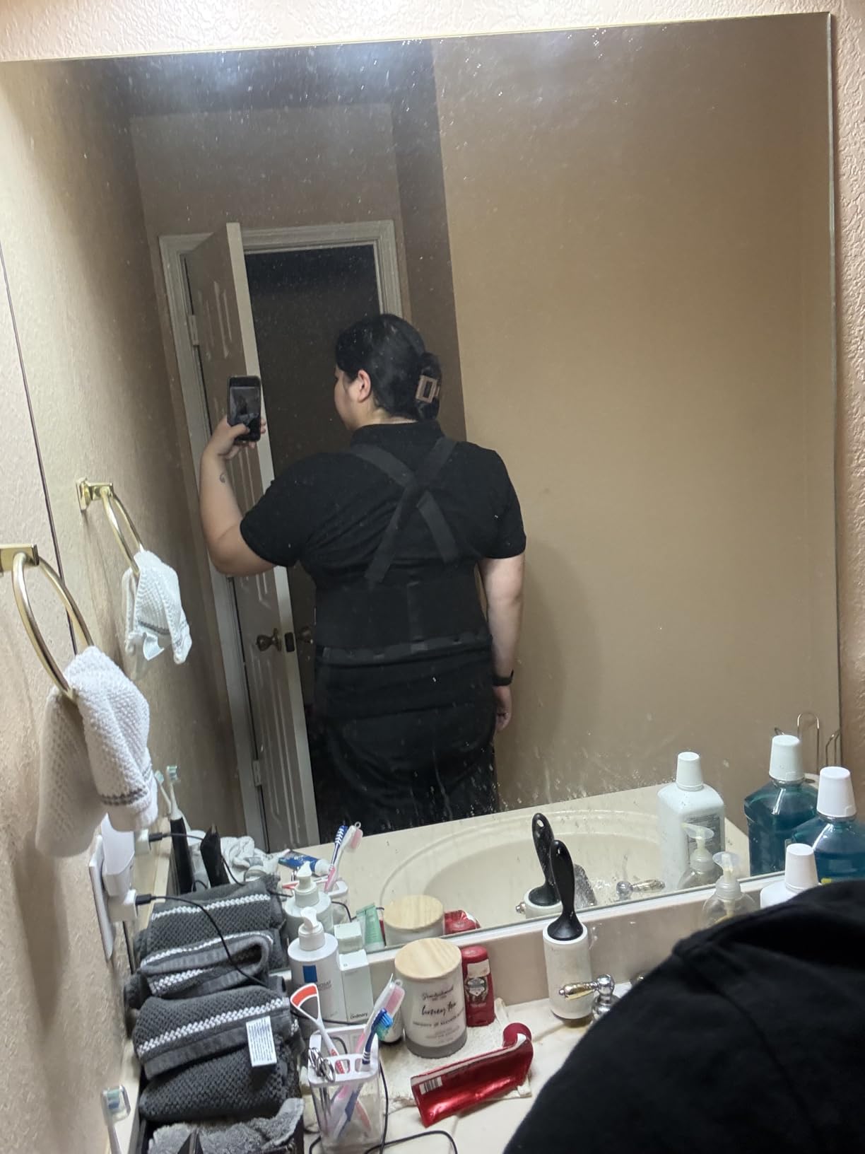 Work Back Brace for Men & Women, Adjustable Lower Back Support Belt customer photo 2