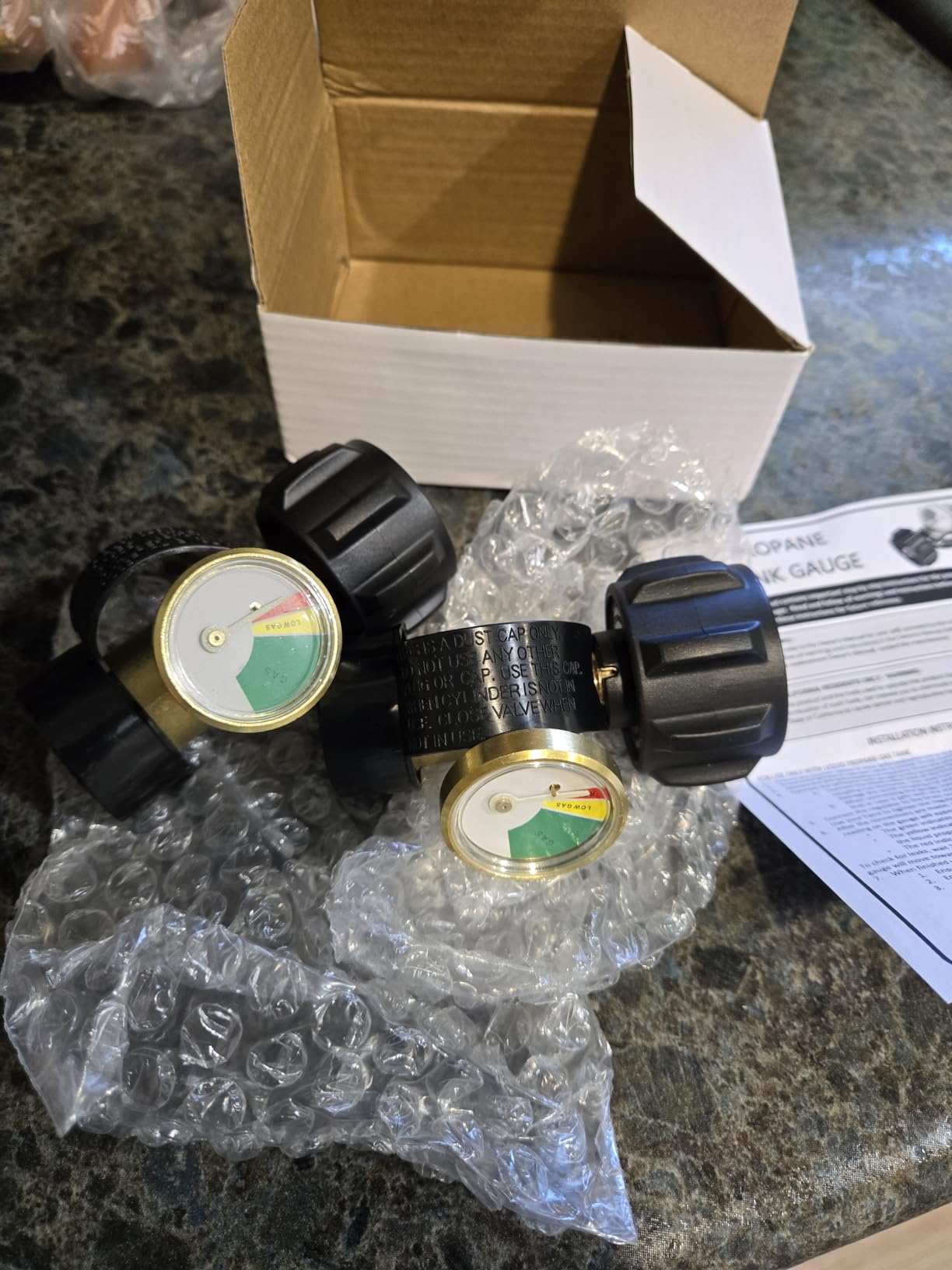 Propane Tank Gauge Level Indicator, for 5-40lb Tanks, QCC1/Type1 Gas Gauge customer photo 1