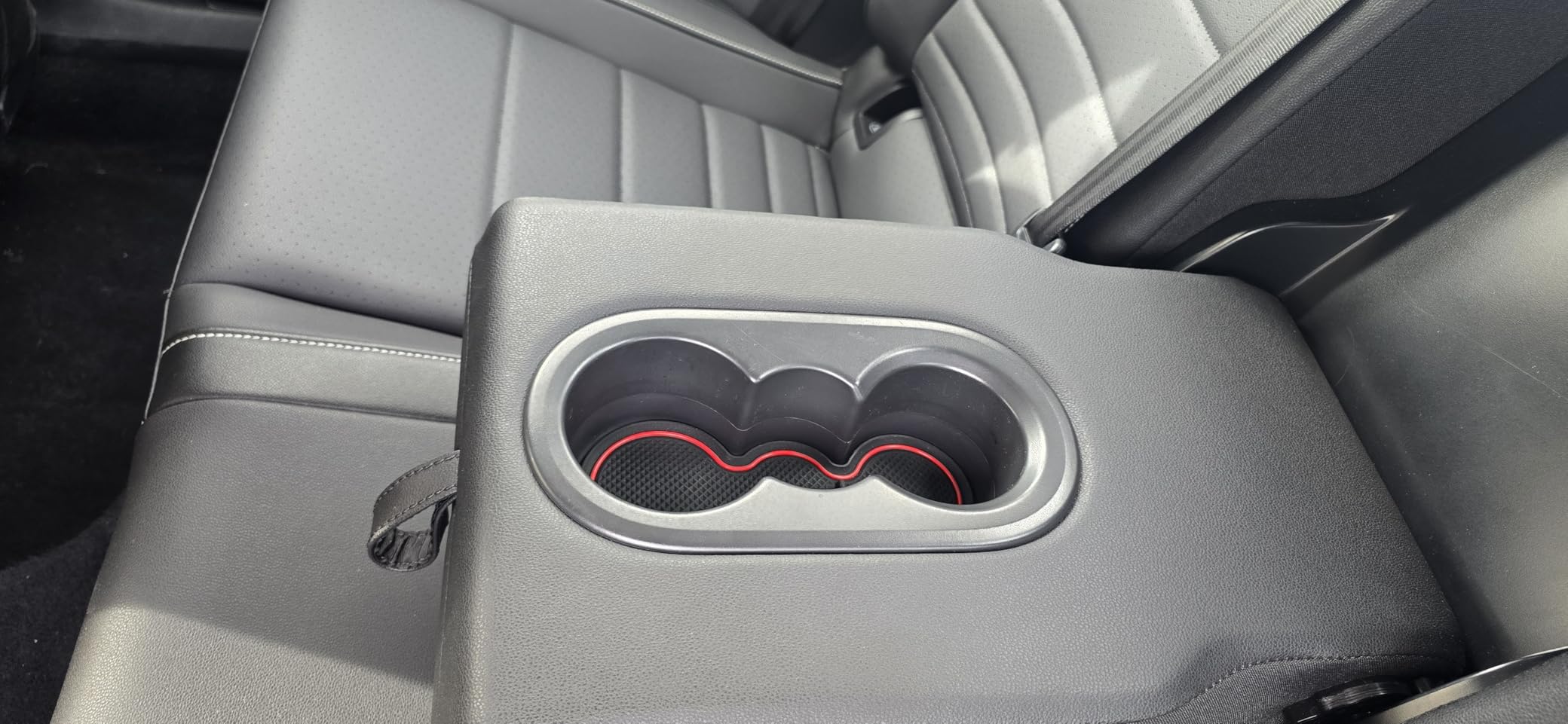 Auovo Protector Mats for Volkswagen Jetta Accessories 2026 2025 2019-2024 Custom Fit Cup Holder Inserts Door Console Liners Dust Mat Car Interior Trim(10-pc Set)(Red) customer photo 2