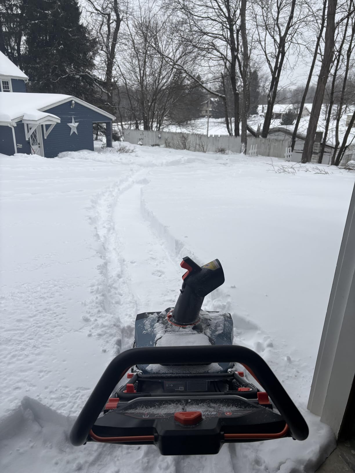 SENIX 40V 21-Inch Cordless Snow Blower with Variable-Speed Steel Auger customer photo 2