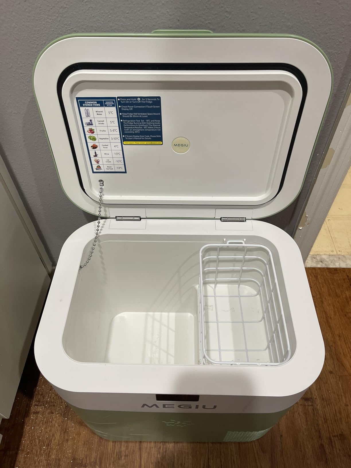 Megiu Car Refrigerator 23 Quart, Portable 12V Freezer for Camping Road Trip customer photo 2