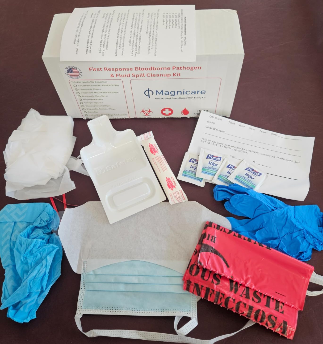 Bodily Fluid Clean Up Kit & Vomit Clean Up Pack - Be OSHA Compliant customer photo 1
