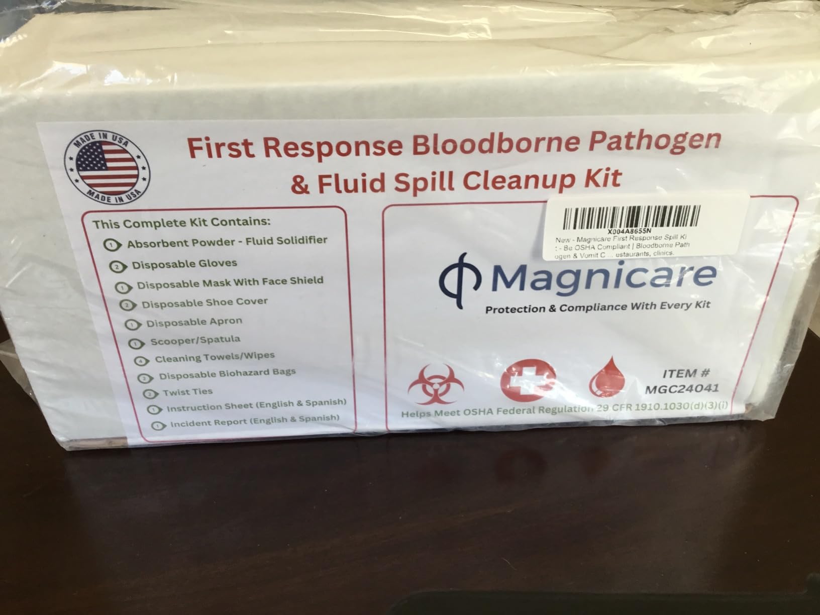 Bodily Fluid Clean Up Kit & Vomit Clean Up Pack - Be OSHA Compliant customer photo 2