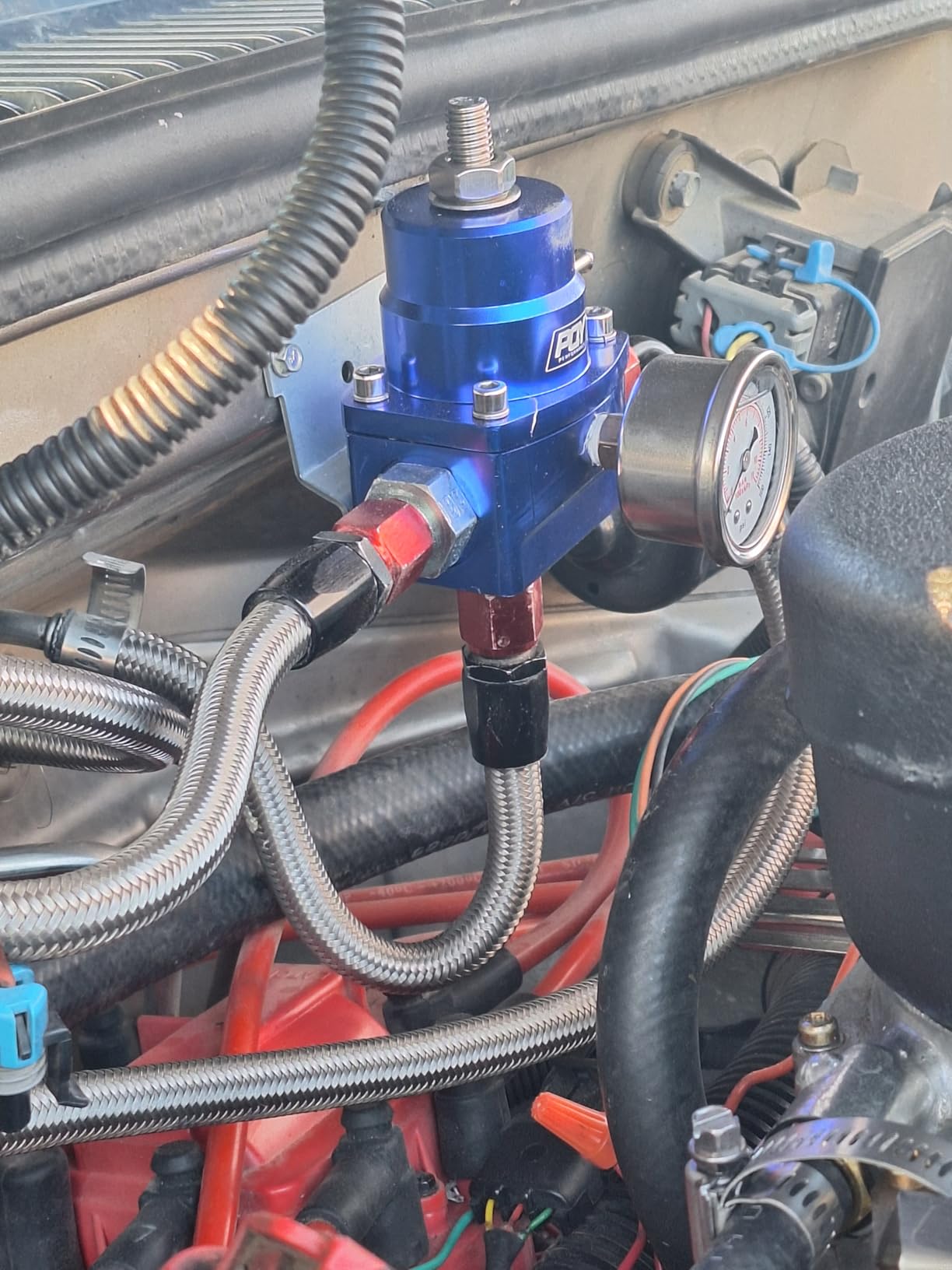Adjustable EFI Fuel Pressure Regulator Kit 3-70PSI AN8 Feed AN6 Return customer photo 1