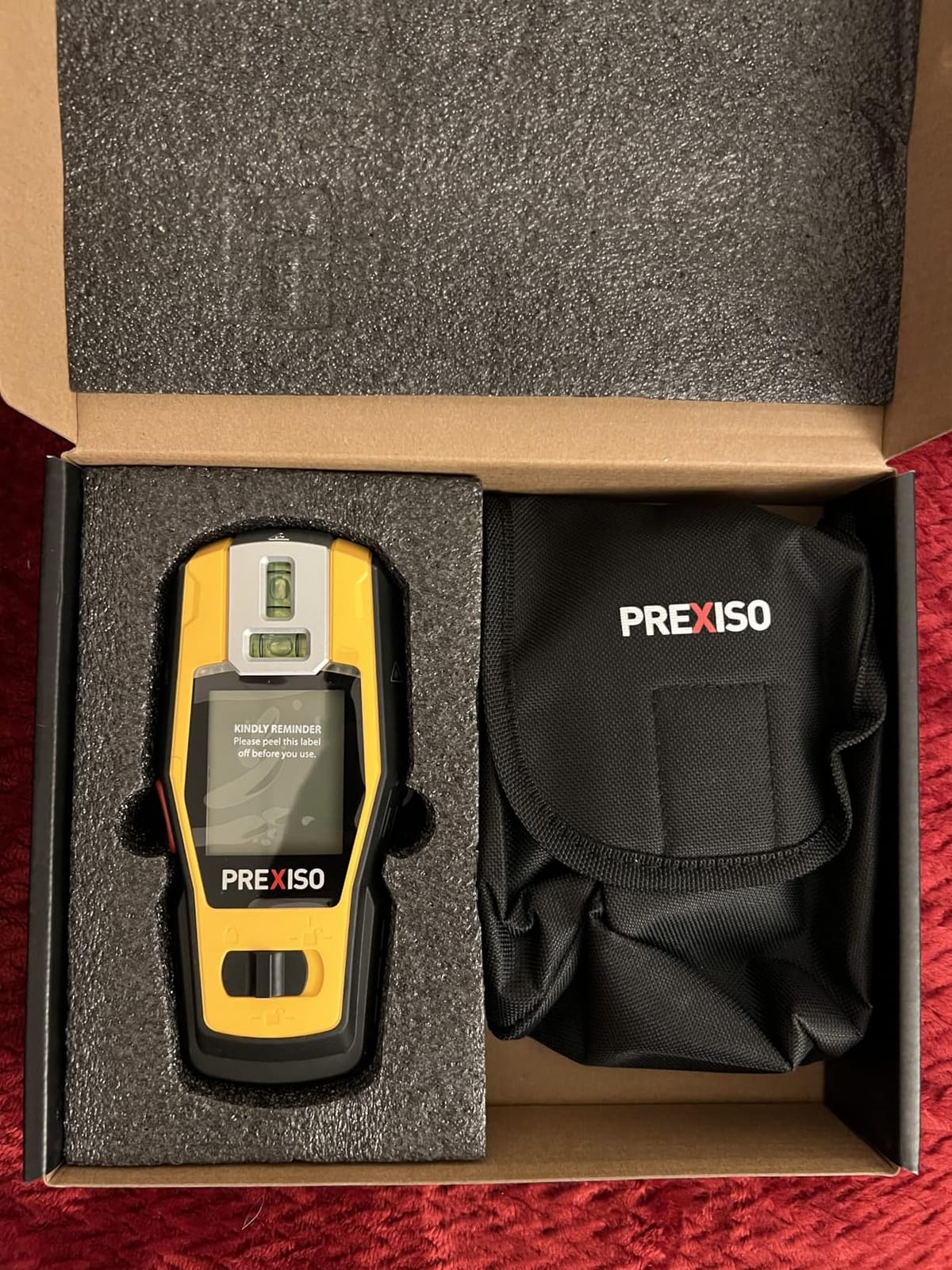 PREXISO 2-in-1 Stud Finder with Laser Level, Rechargeable Cross Line Laser customer photo 1