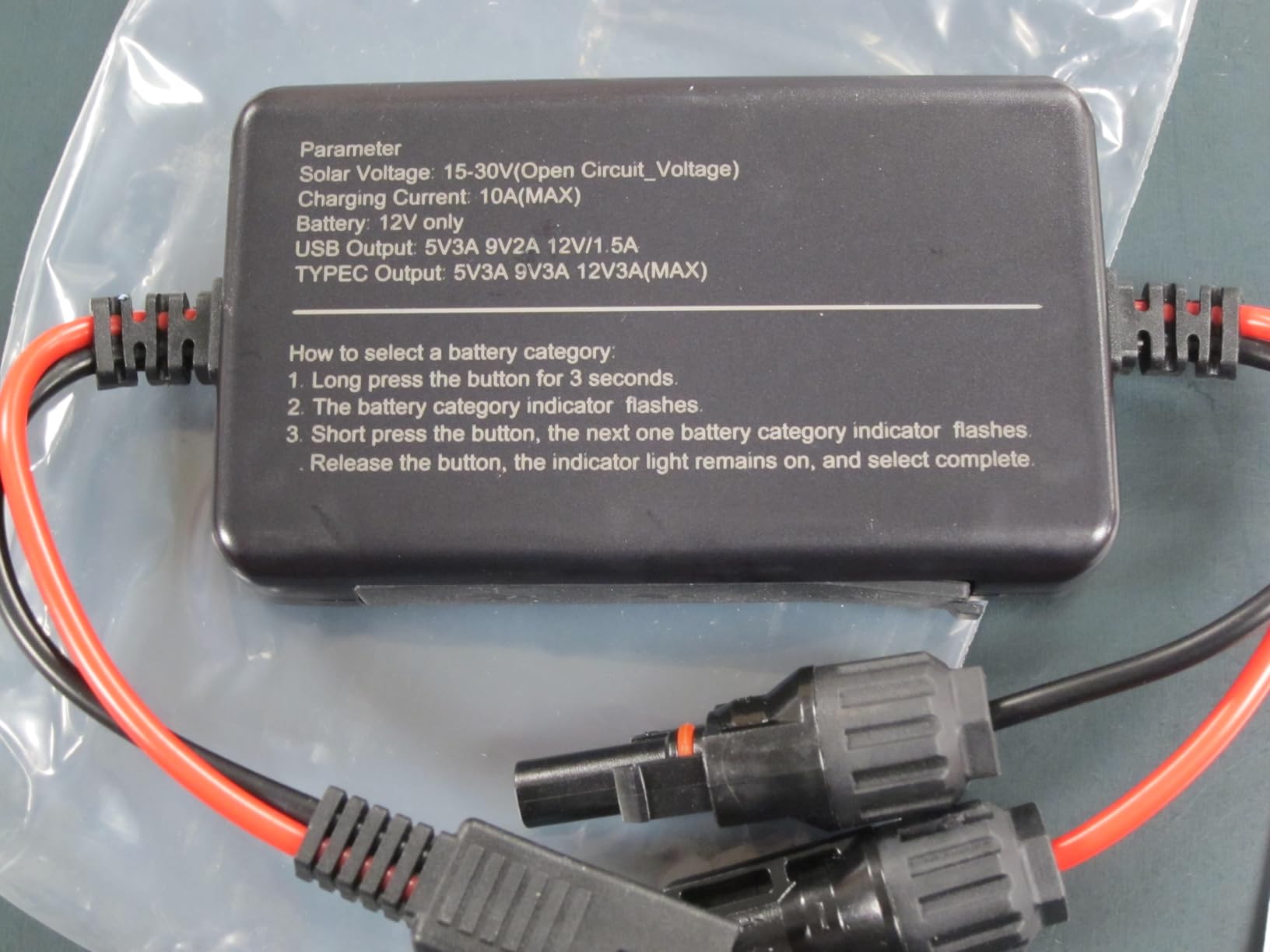 SUNAPEX MPPT Solar Charge Controller 12V 10A for LiFePO4 AGM Gel Batteries customer photo 2