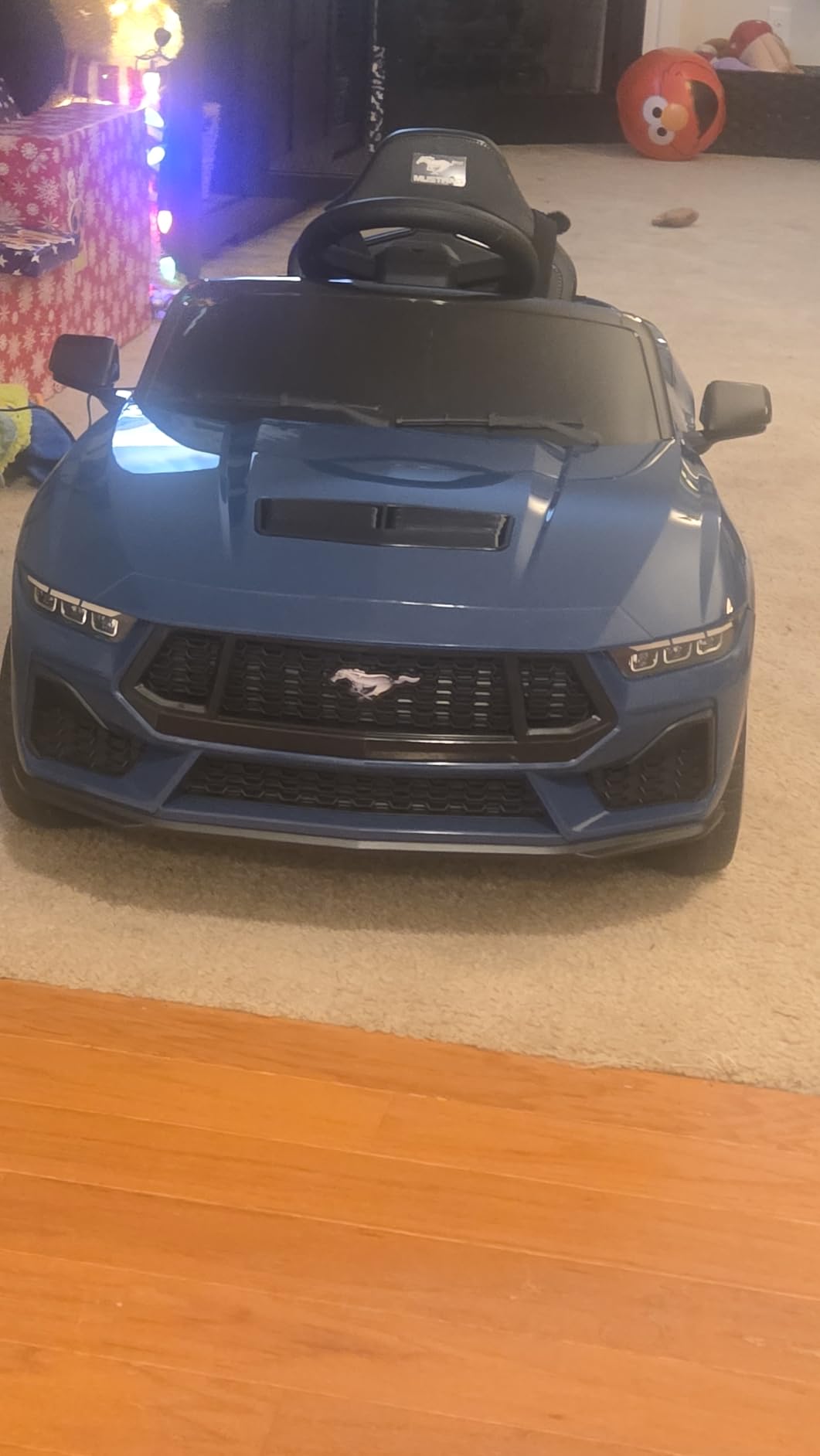 Best Choice Products Kids 12V Electric Ride On Car Officially Licensed Ford Mustang w/Parent Control, LED Lights, 2 Speeds, Bluetooth - Black customer photo 1