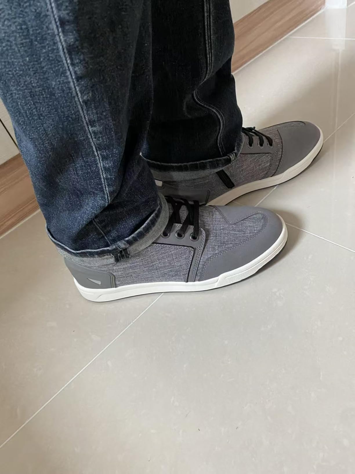 KEMIMOTO Motorcycle Shoes for Men Thick Heel Protection Layer customer photo 1
