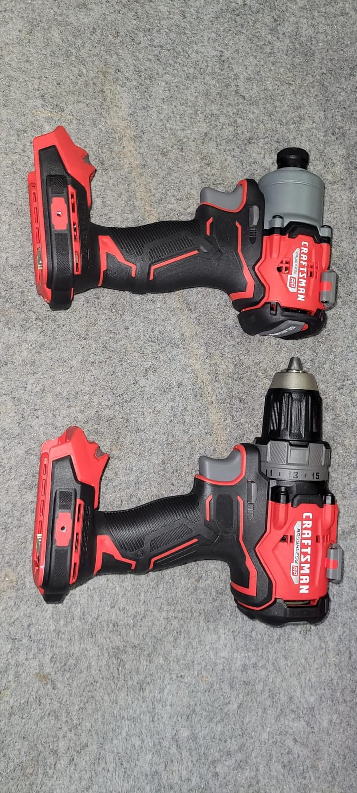 CRAFTSMAN V20 Brushless RP 1/2 inch Drill/Driver with 2 speed gear box, 1/4 inch Impact Driver, 2 Batteries and Charger Included (CMCK2530C2) customer photo 2